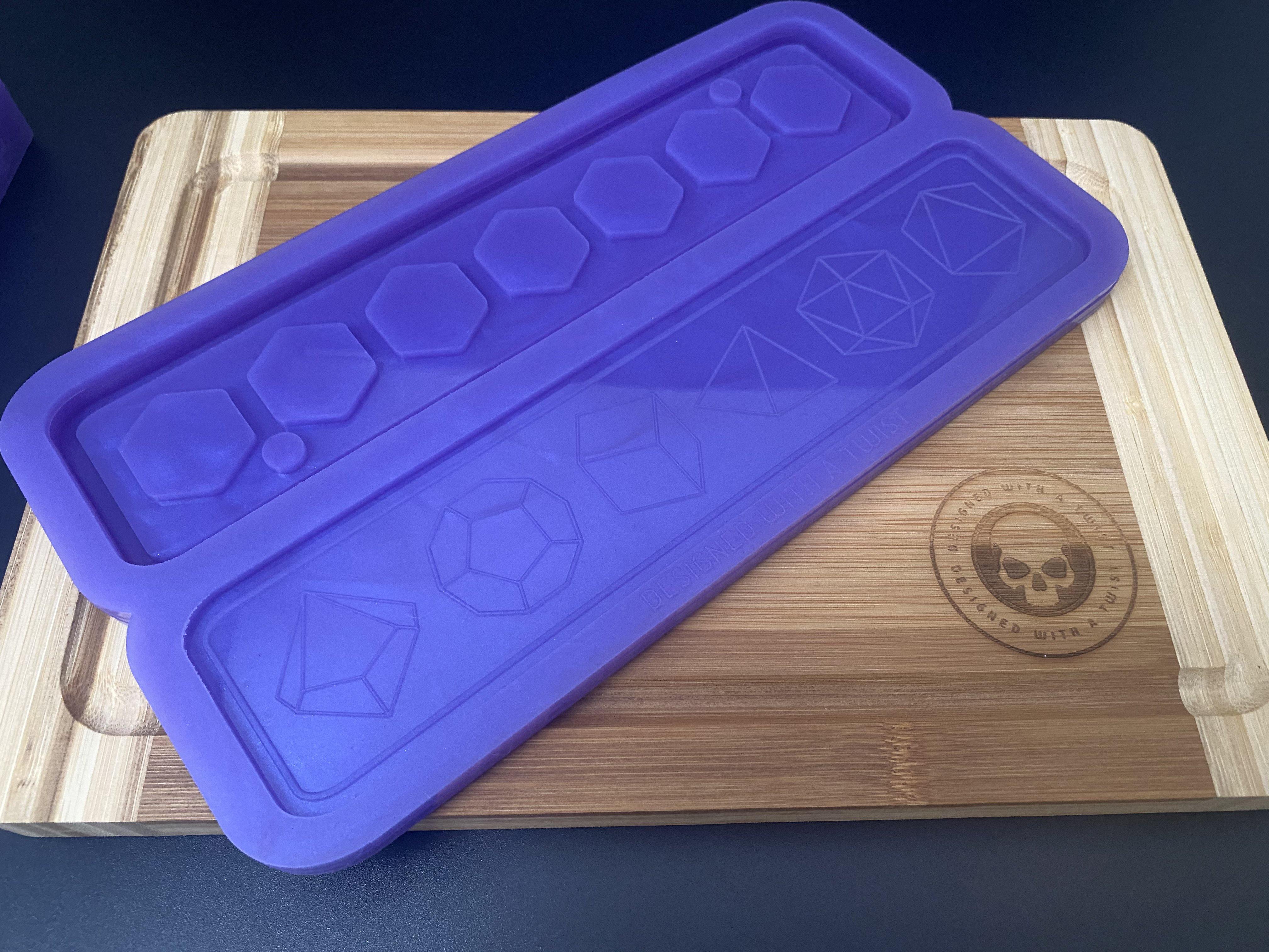 Rectangular Dice Box Silicone Mold - Designed with a Twist - Top quality silicone molds made in the UK.