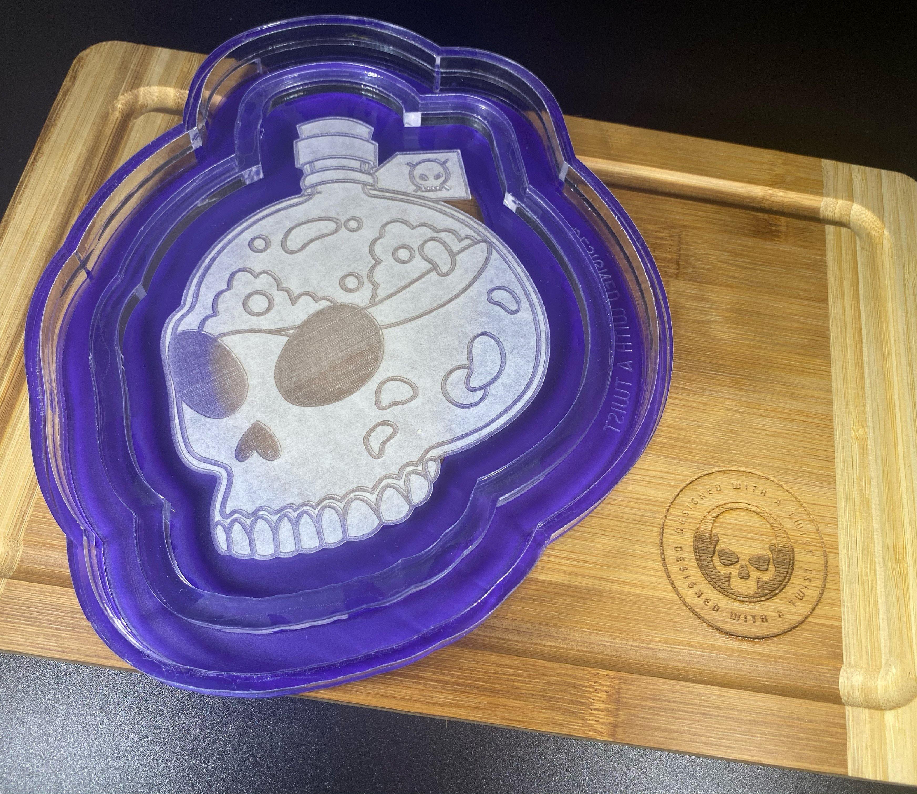 Death Potion Tray Silicone Mold - Designed with a Twist - Top quality silicone molds made in the UK.