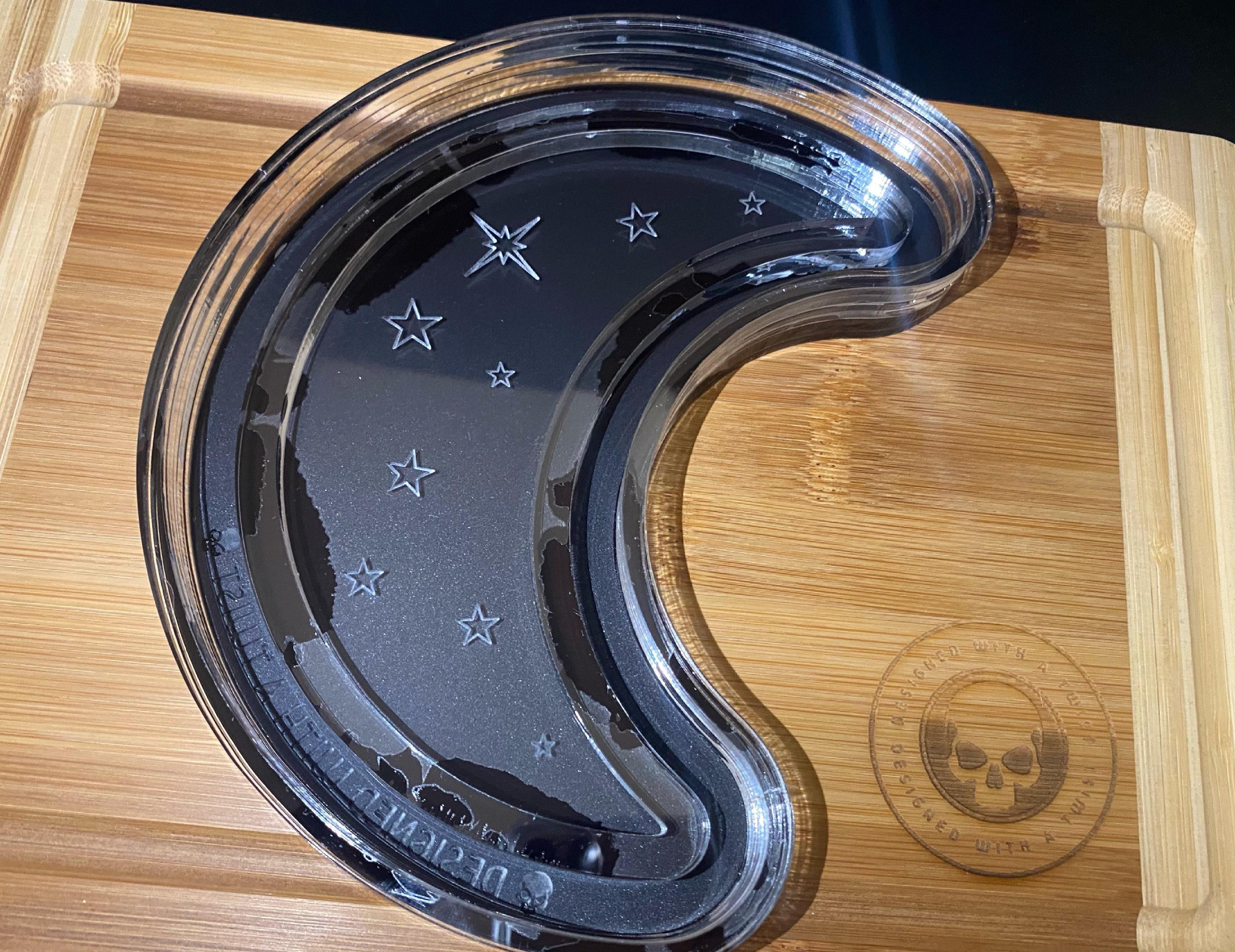 Moon & Stars Trinket Tray Silicone Mold - Designed with a Twist - Top quality silicone molds made in the UK.