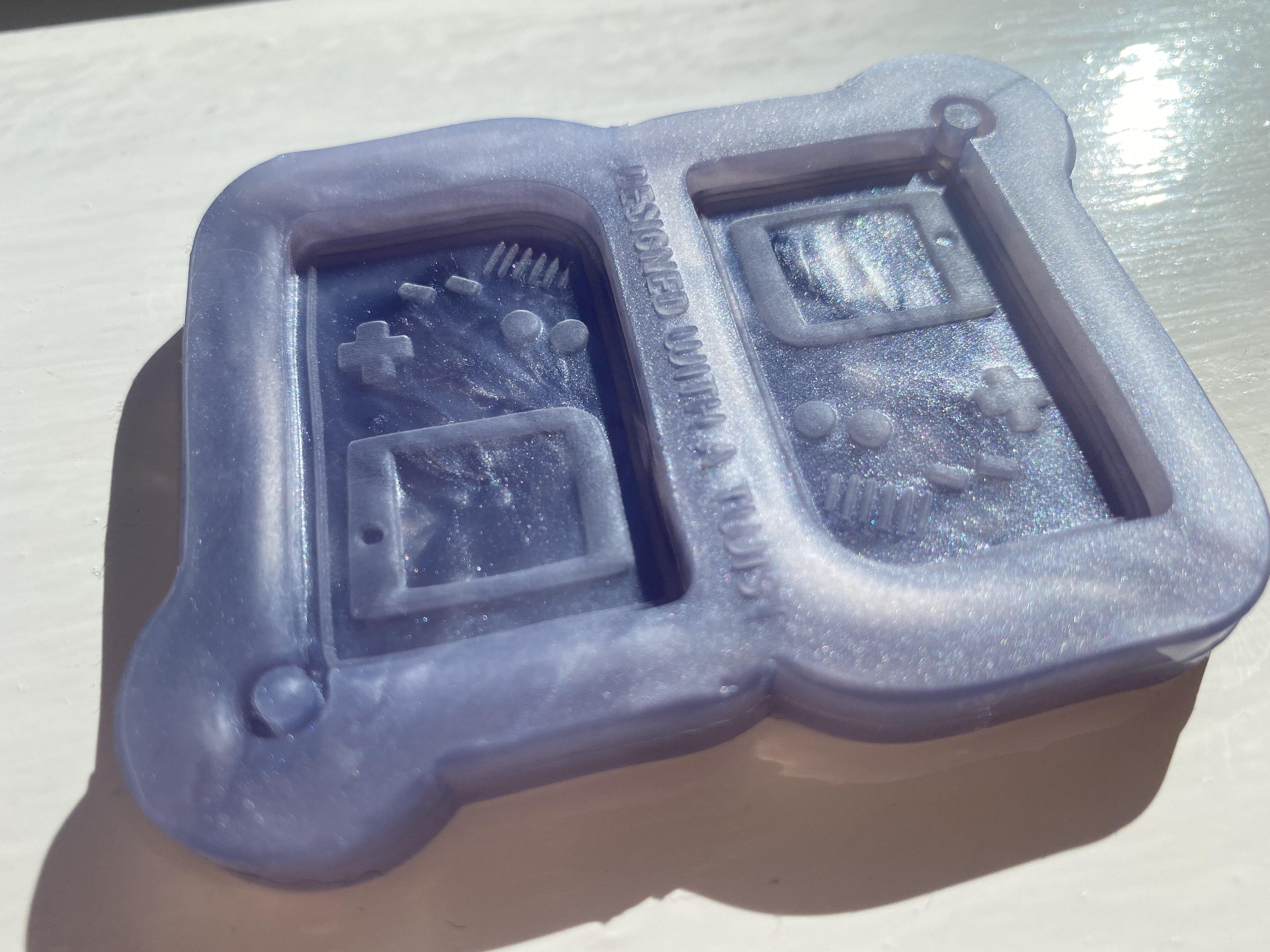 Game Boy Earring Silicone Mold - Designed with a Twist - Top quality silicone molds made in the UK.