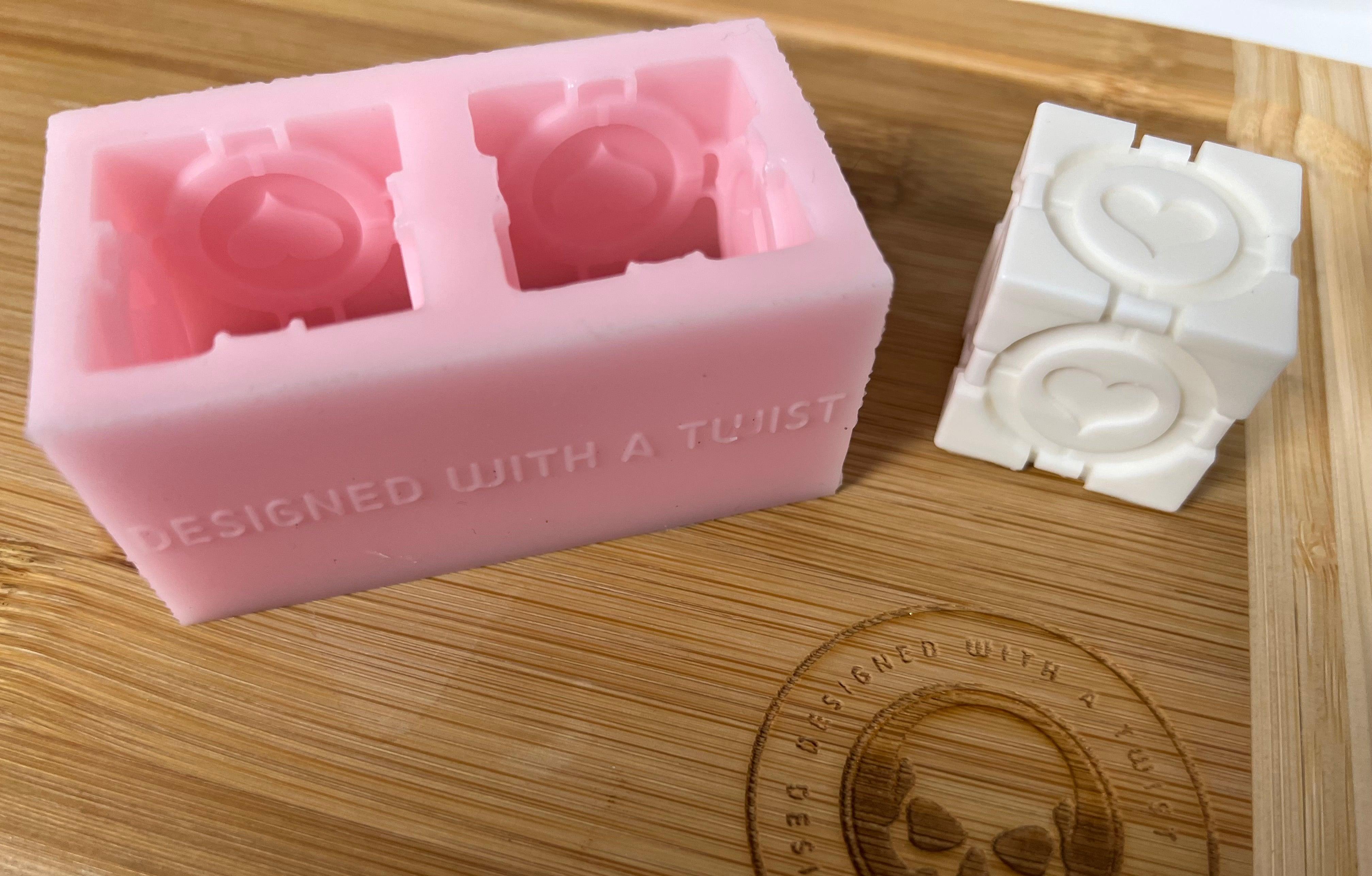 Companion Cube Silicone Mold - Designed with a Twist - Top quality silicone molds made in the UK.