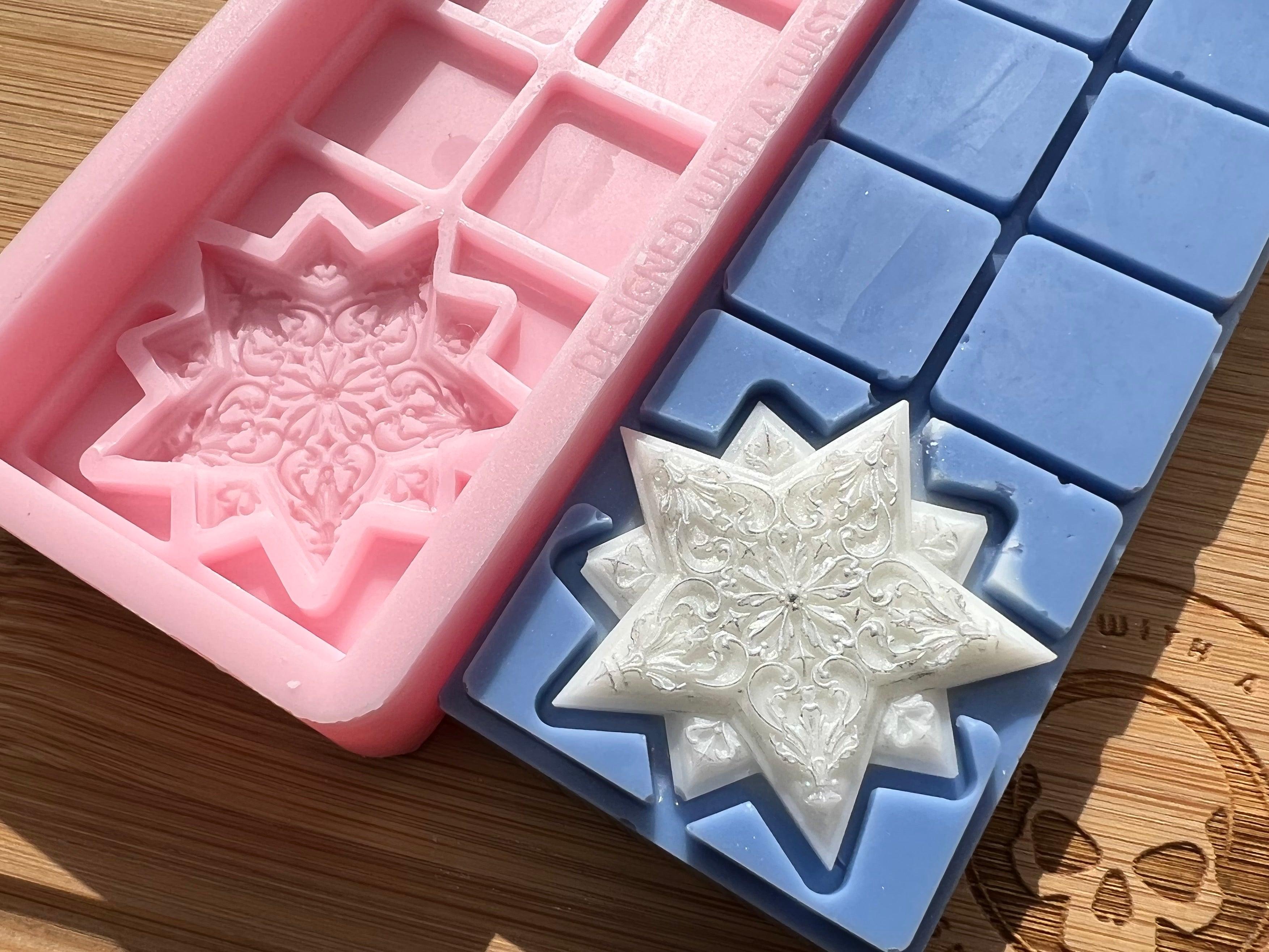 3d Starflake Snapbar Silicone Mold - Designed with a Twist - Top quality silicone molds made in the UK.