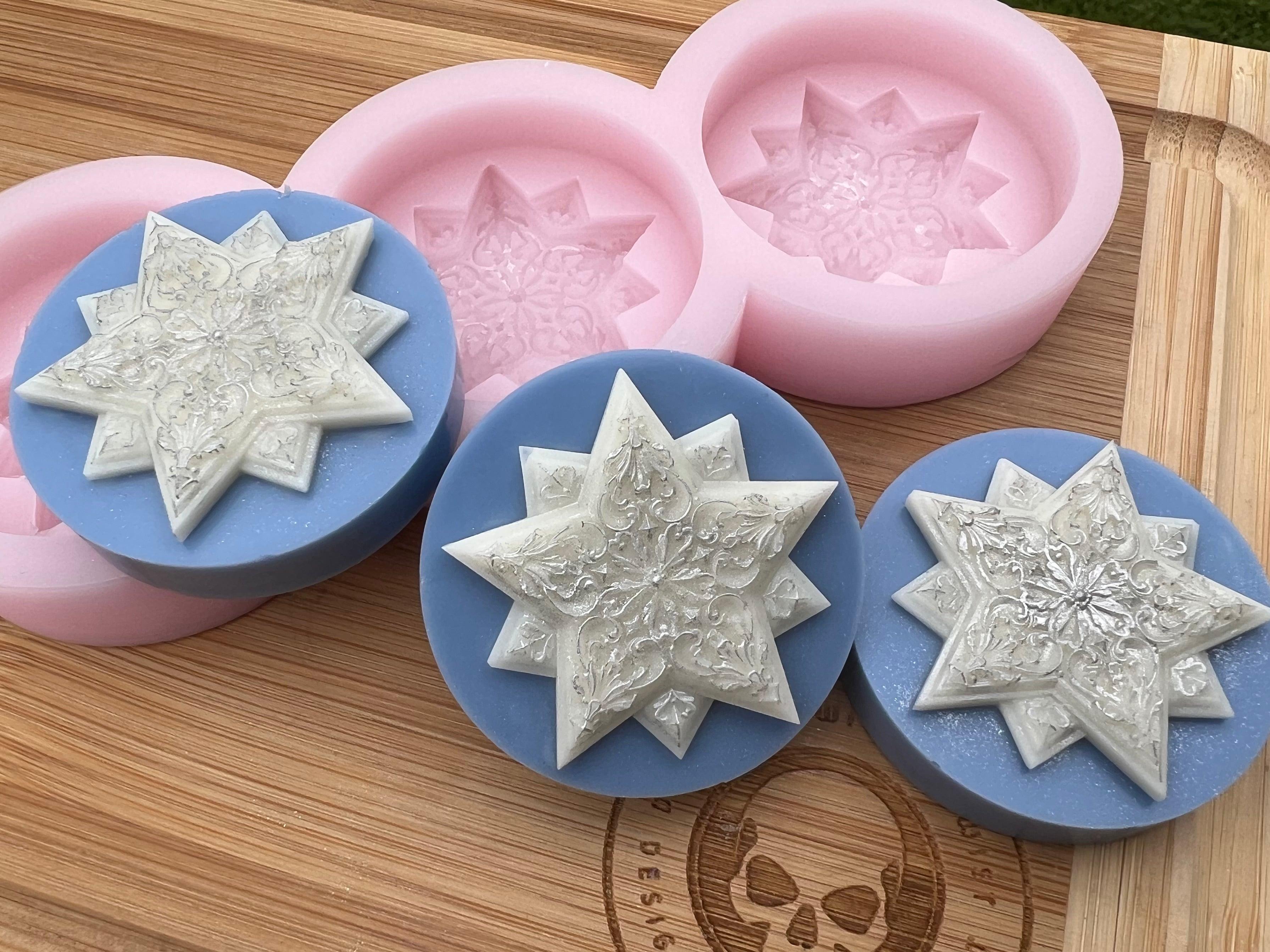 3d Starflake Wax Melt Silicone Mold - Designed with a Twist - Top quality silicone molds made in the UK.