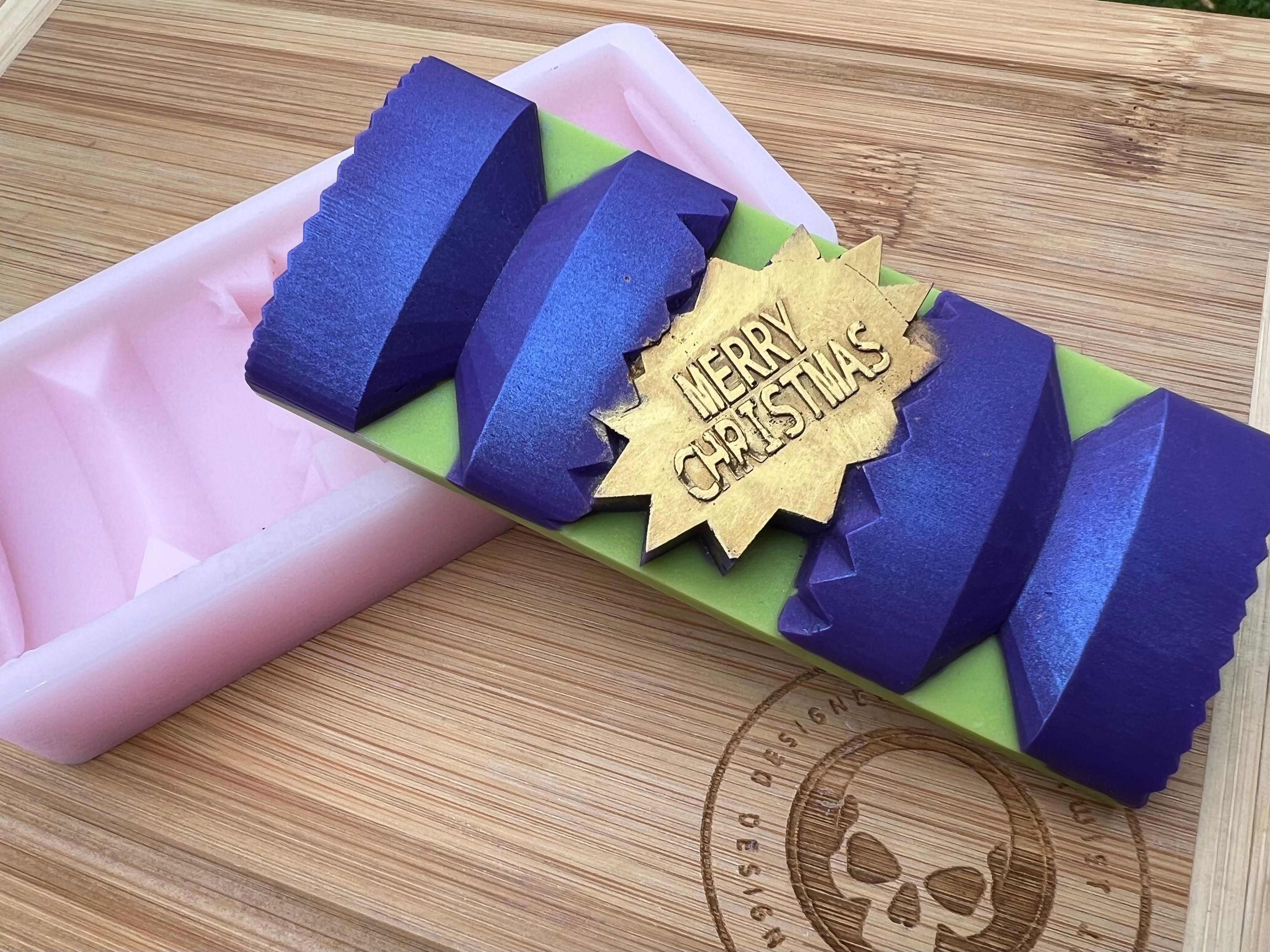 3d Christmas Cracker Snapbar Silicone Mold - Designed with a Twist - Top quality silicone molds made in the UK.