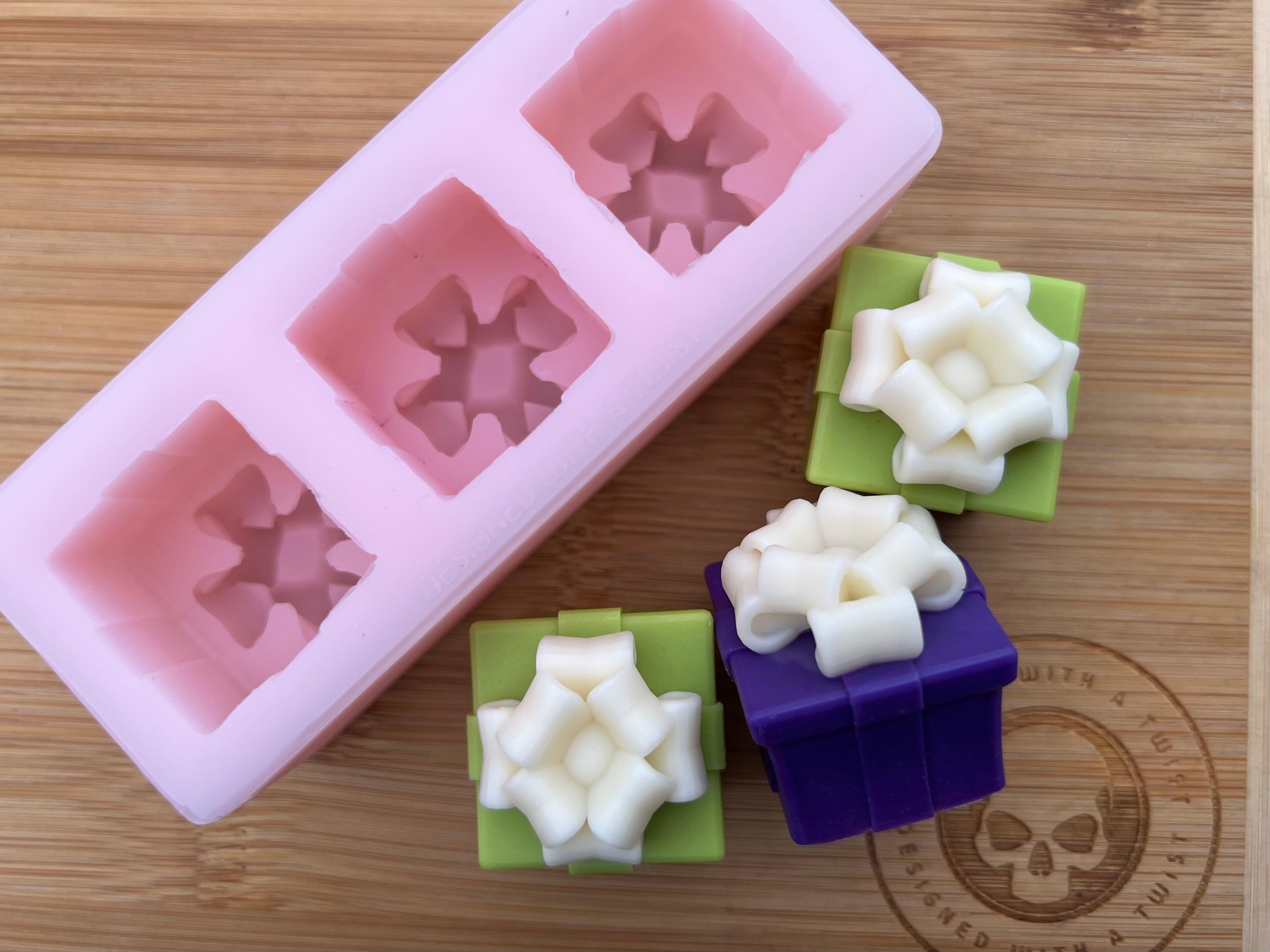 3d Christmas Present Wax Melt Silicone Mold - Designed with a Twist - Top quality silicone molds made in the UK.