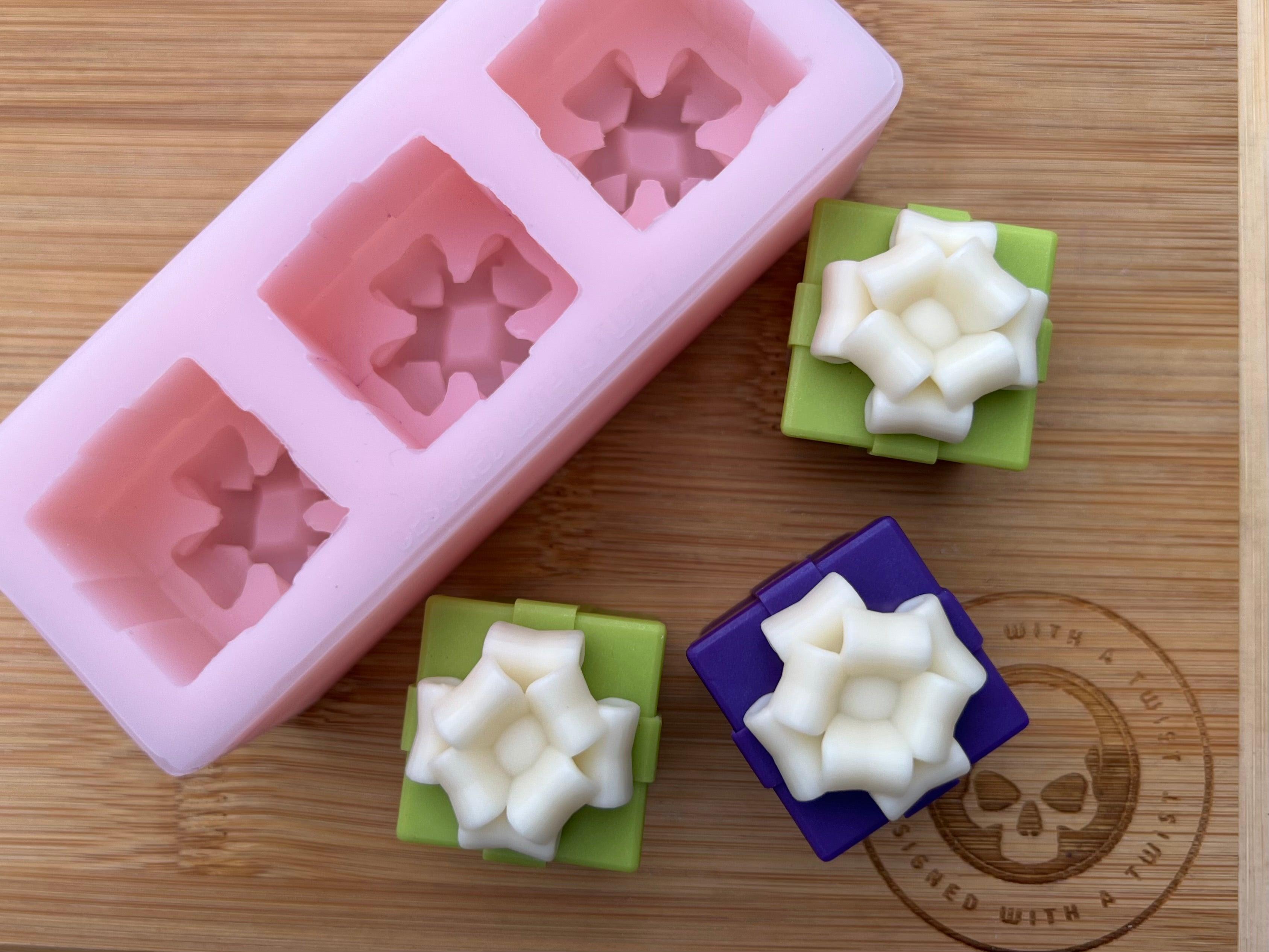 3d Christmas Present Wax Melt Silicone Mold - Designed with a Twist - Top quality silicone molds made in the UK.