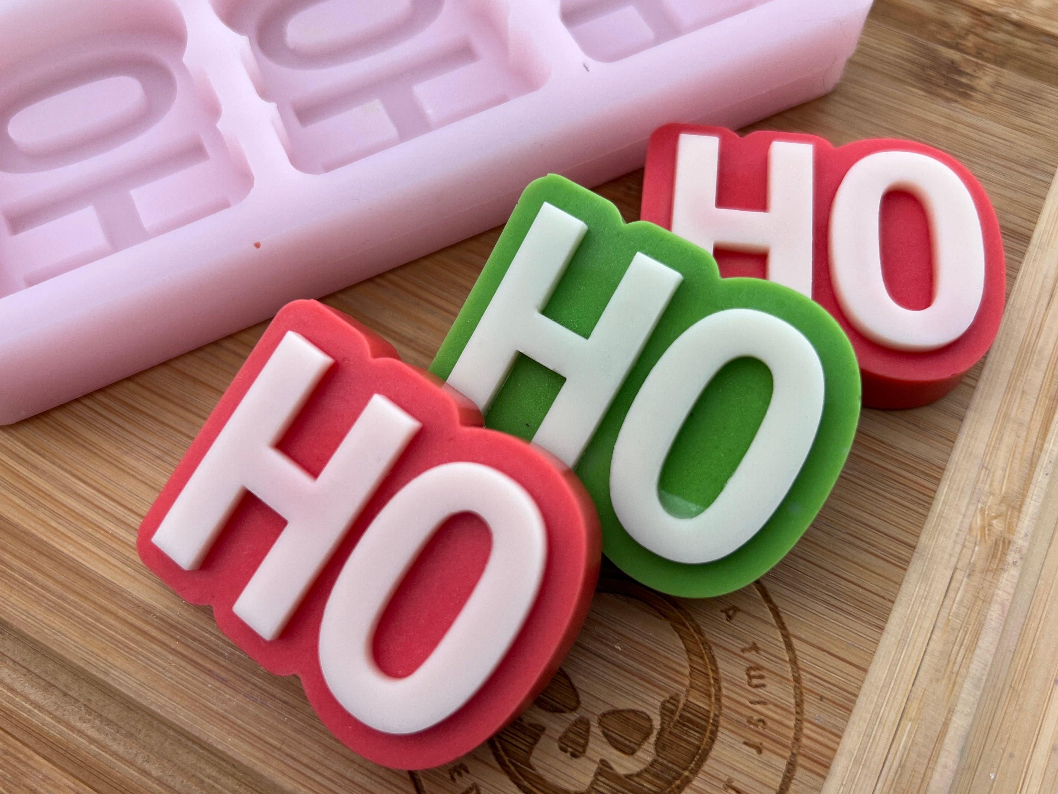 Ho Ho Ho Wax Melt Silicone Mold - Designed with a Twist - Top quality silicone molds made in the UK.