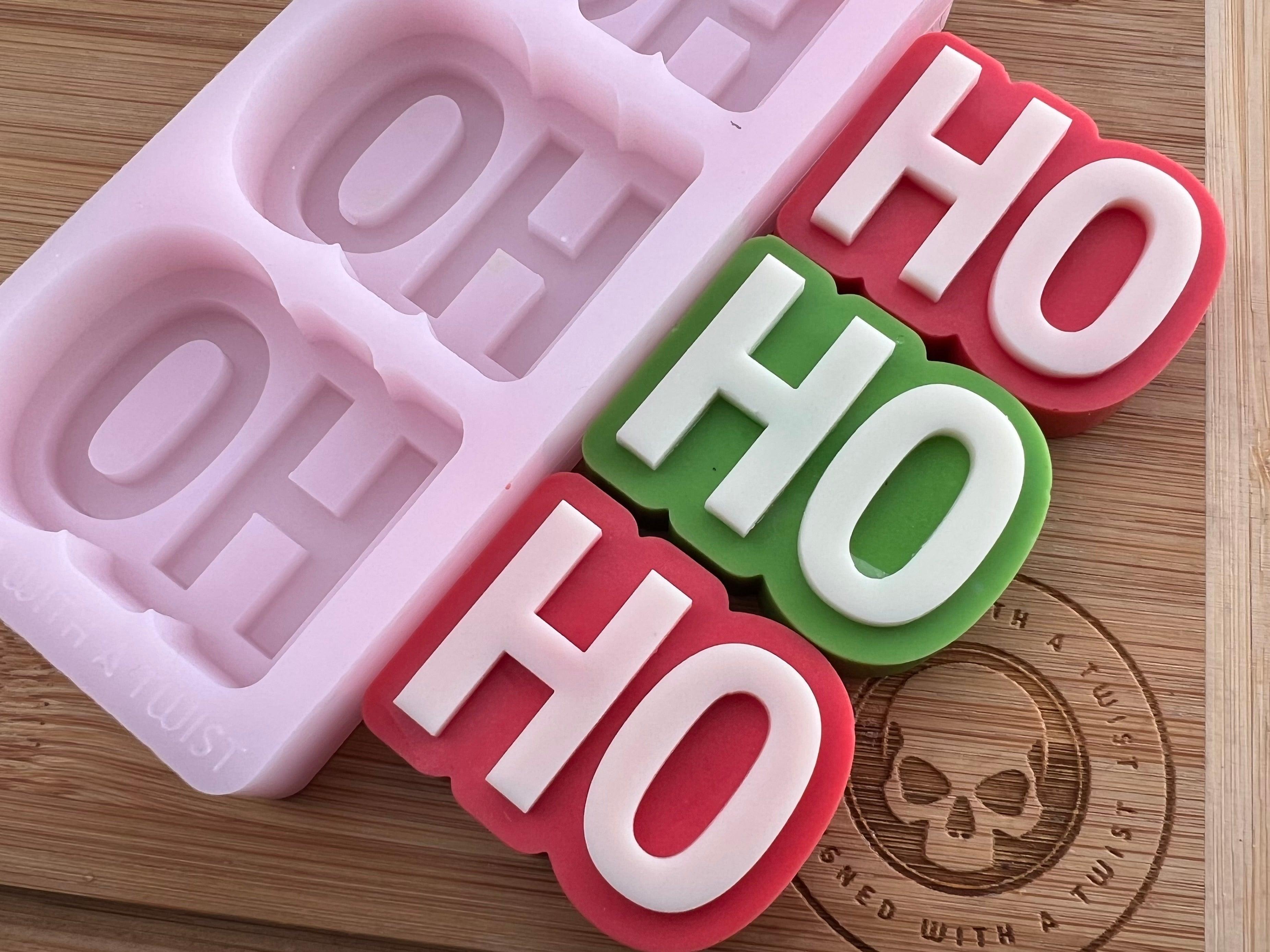 Ho Ho Ho Wax Melt Silicone Mold - Designed with a Twist - Top quality silicone molds made in the UK.