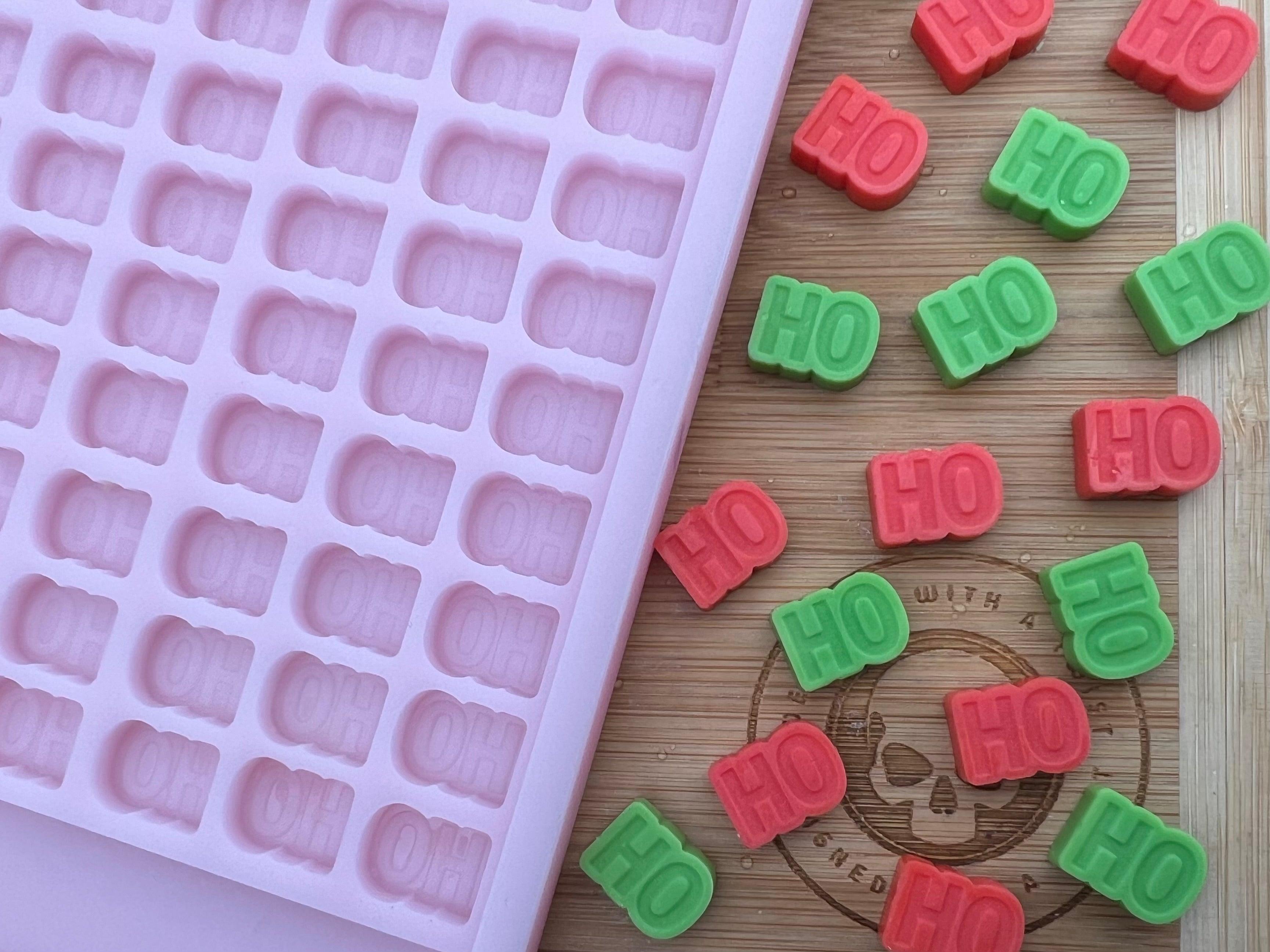 Ho Ho Ho Scrape n Scoop Wax Tray Silicone Mold - Designed with a Twist - Top quality silicone molds made in the UK.