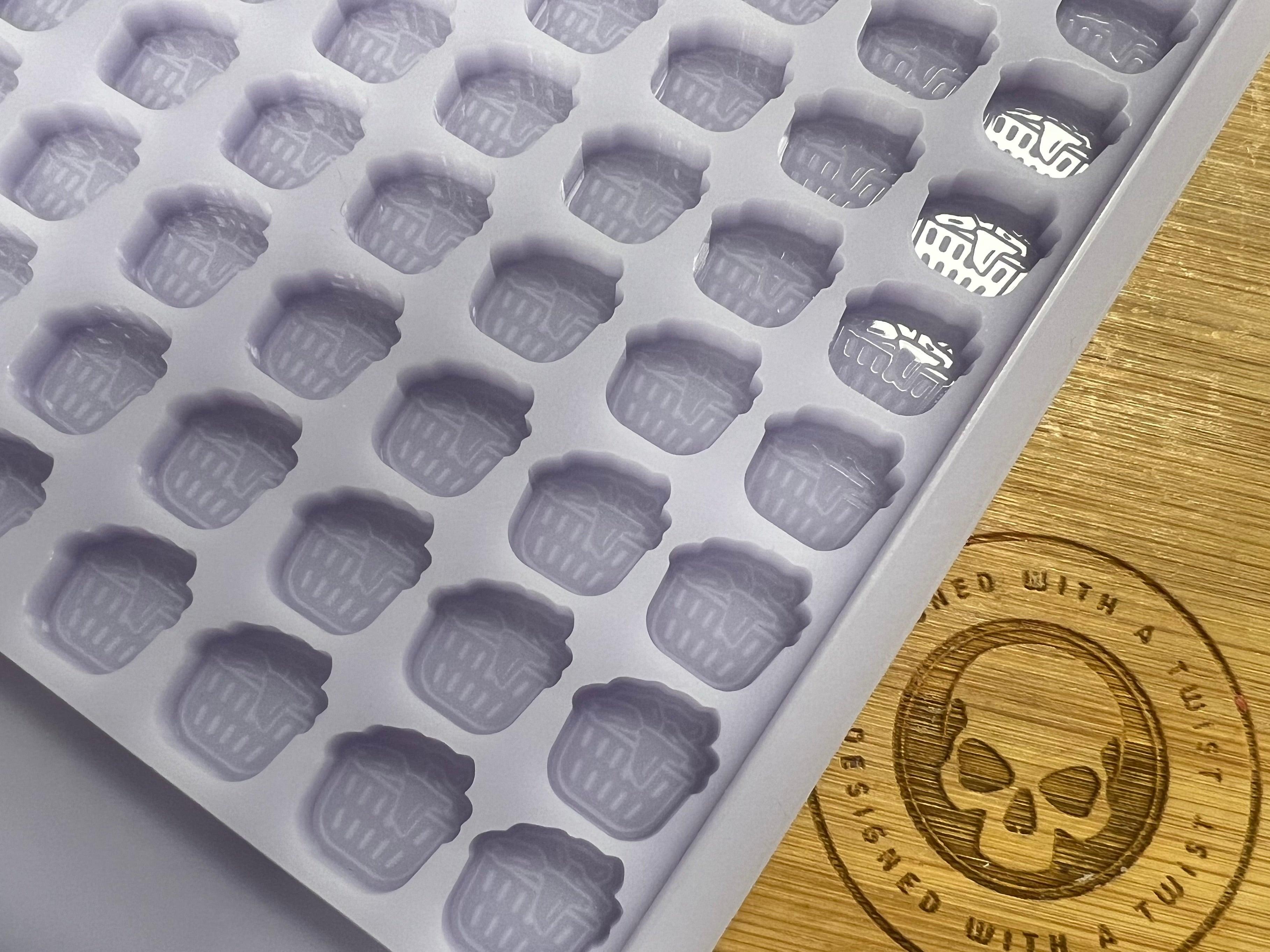 Laundry Basket Scrape n Scoop Wax Tray Silicone Mold - Designed with a Twist - Top quality silicone molds made in the UK.
