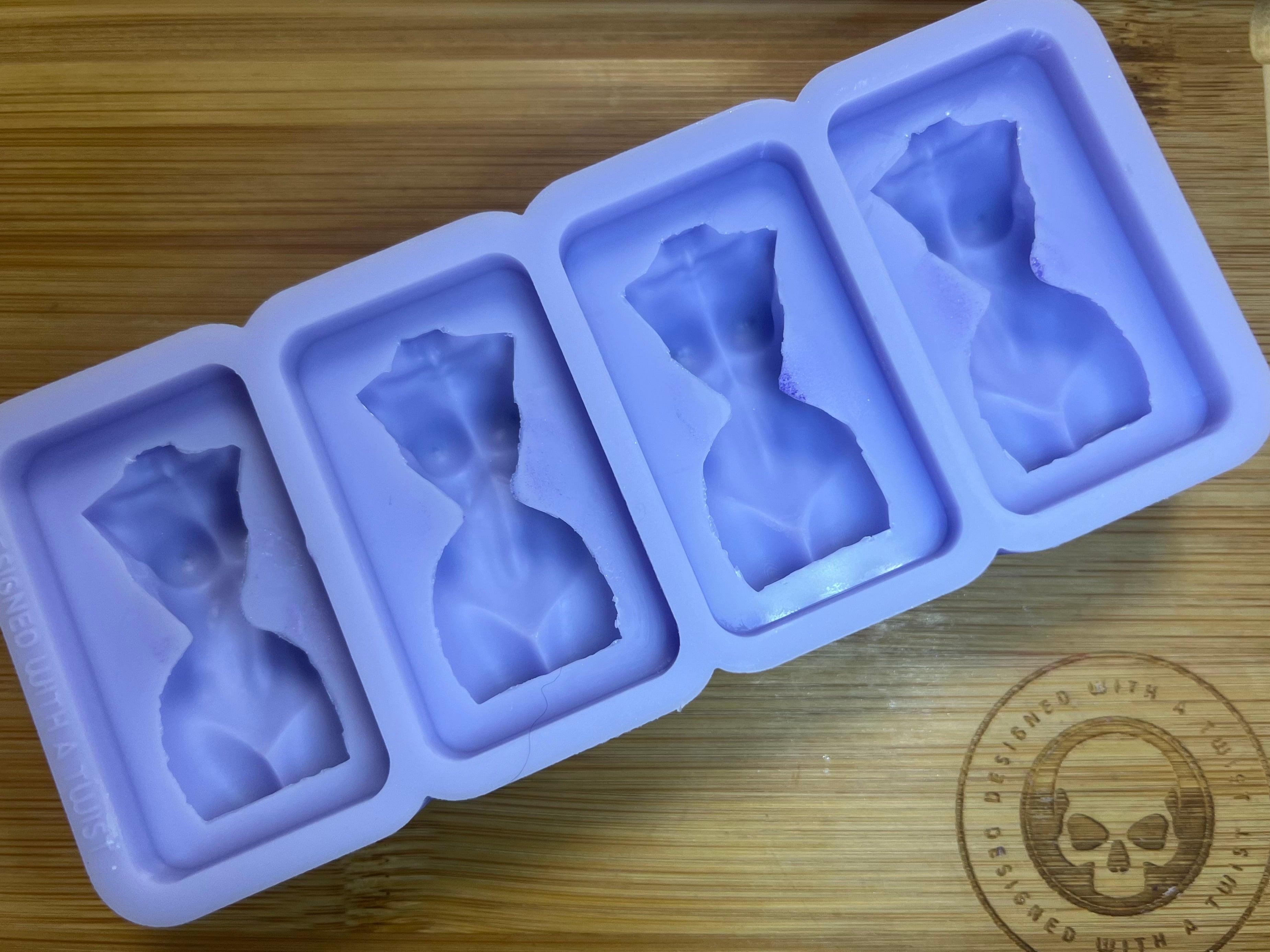 Goddess Torso Melt Silicone Mold - Designed with a Twist - Top quality silicone molds made in the UK.