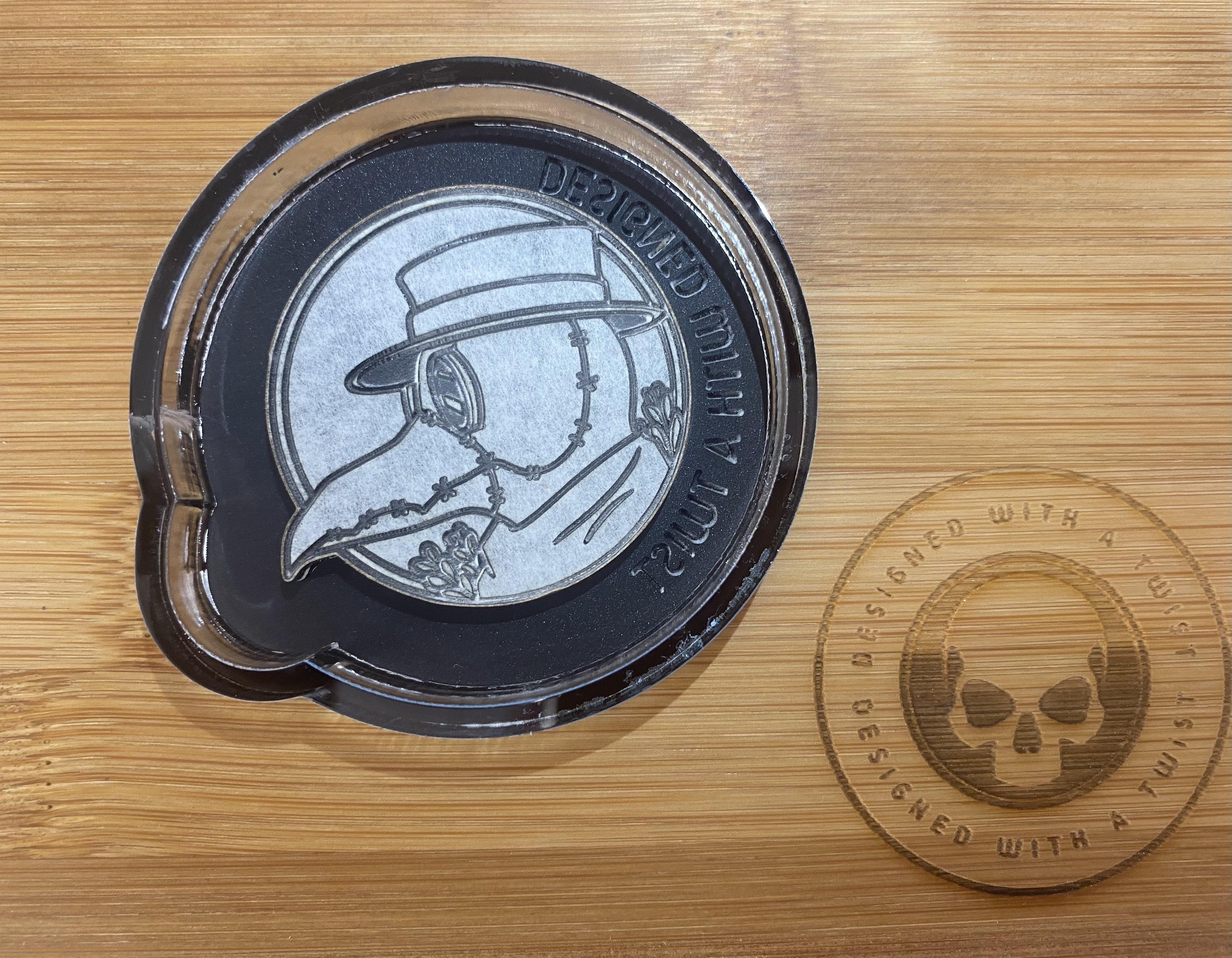 Plague Dr Grippy Silicone Mold - Designed with a Twist - Top quality silicone molds made in the UK.