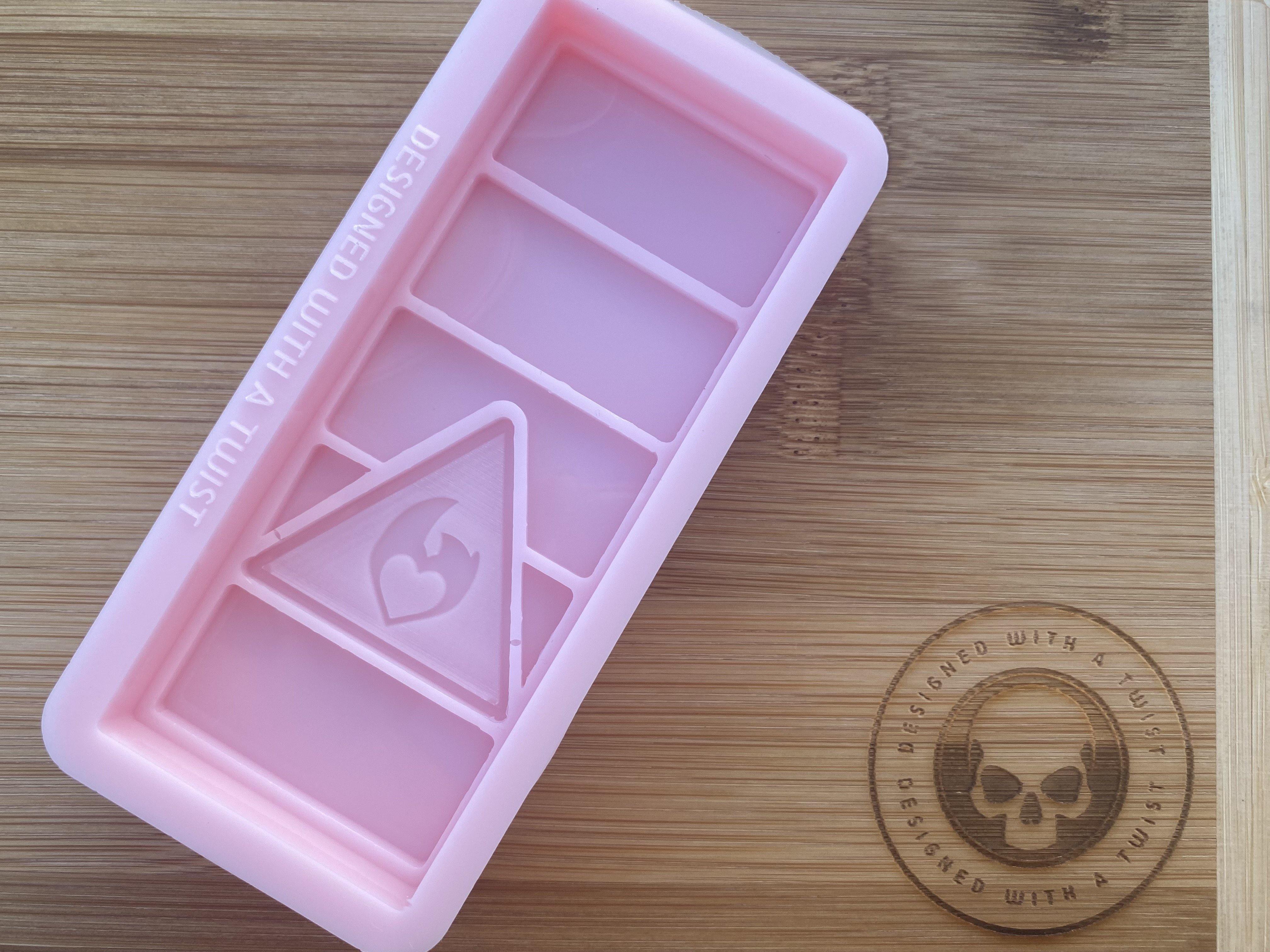 Burning Love Snapbar Silicone Mold - Designed with a Twist - Top quality silicone molds made in the UK.