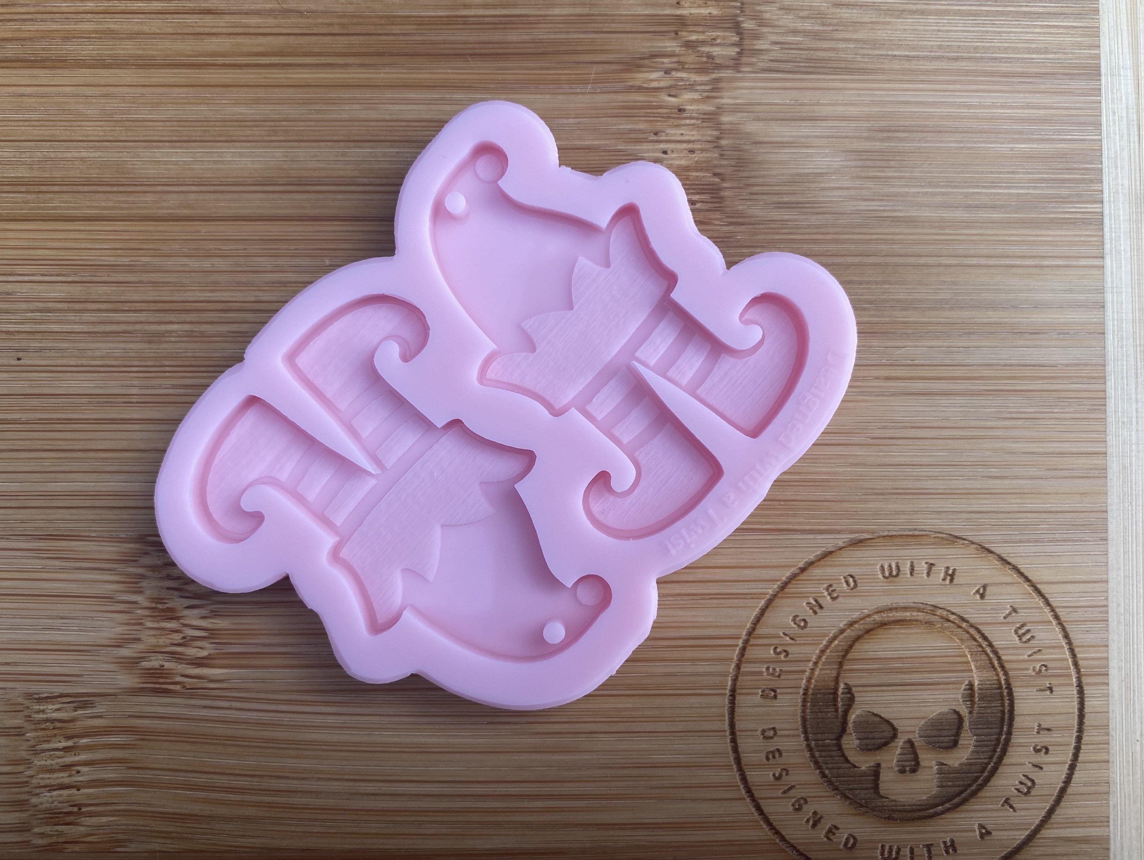 Elf Feet Earring Silicone Mold - Designed with a Twist - Top quality silicone molds made in the UK.
