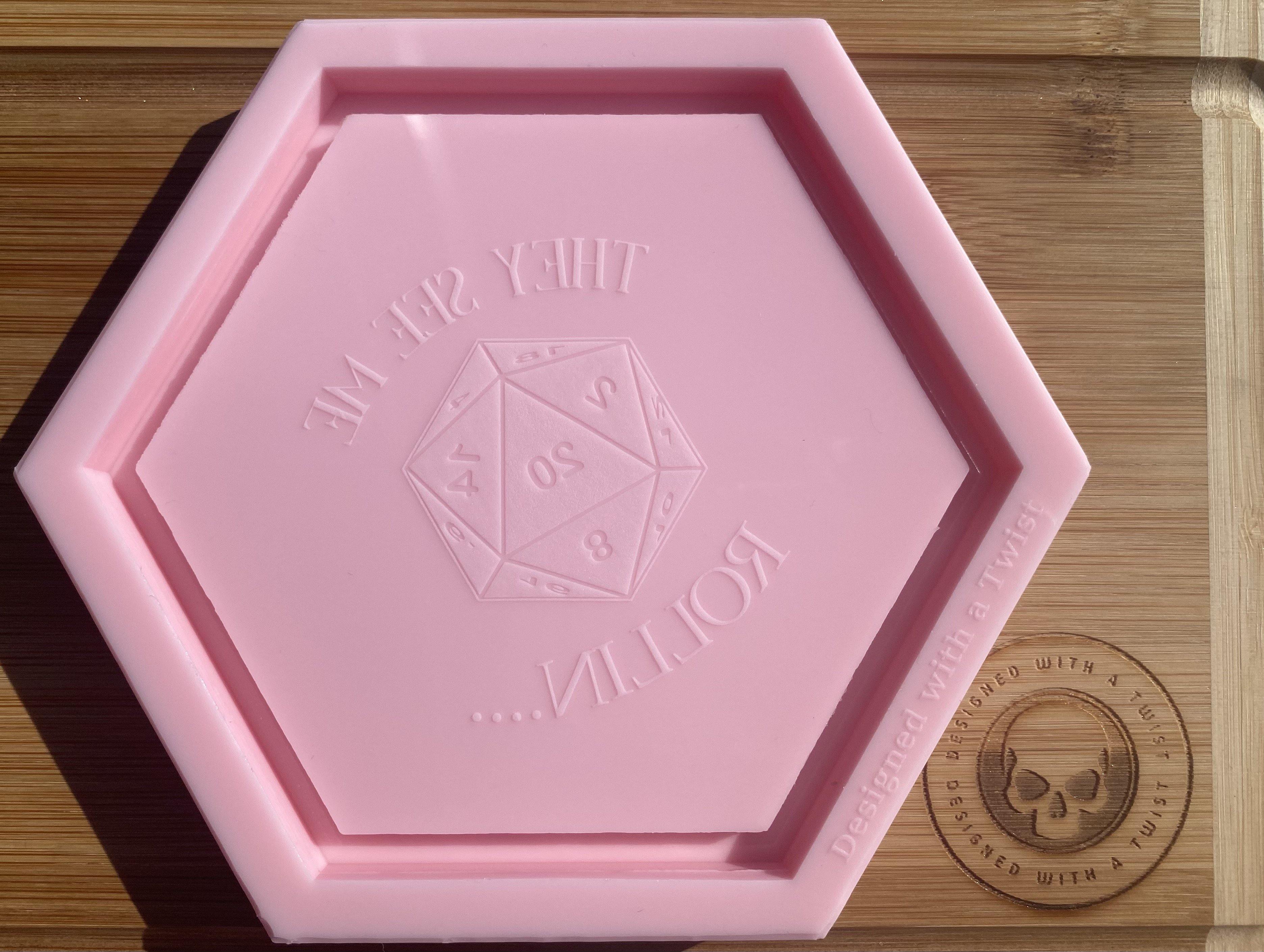 “They see me rollin” Dice Tray Silicone Mold - Designed with a Twist - Top quality silicone molds made in the UK.