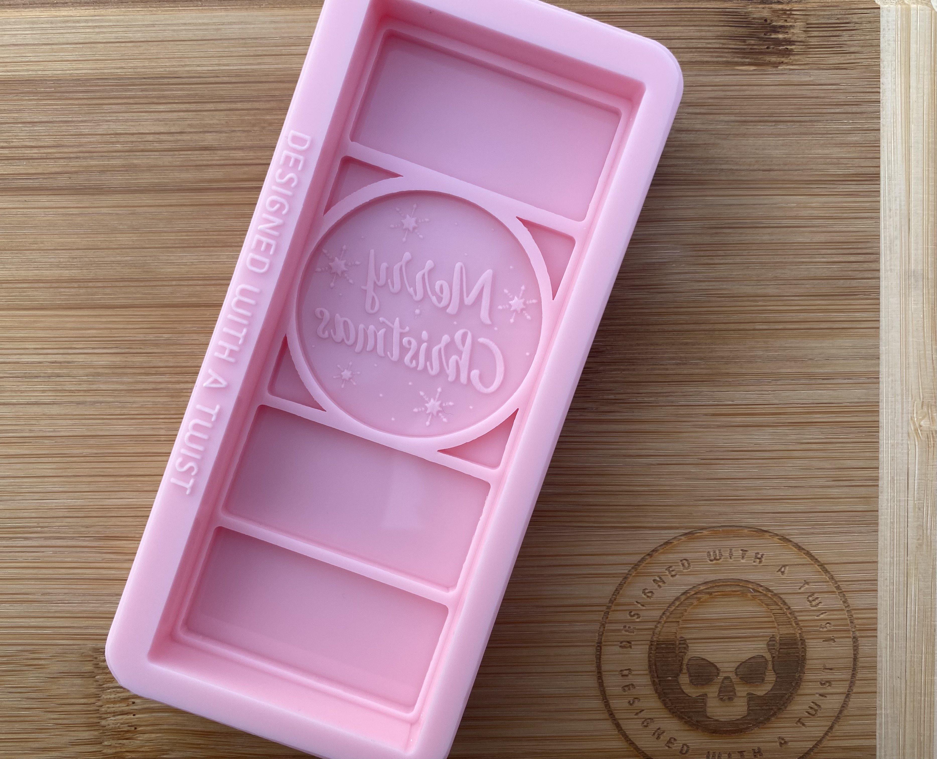 Merry Christmas Snapbar Silicone Mold - Designed with a Twist - Top quality silicone molds made in the UK.