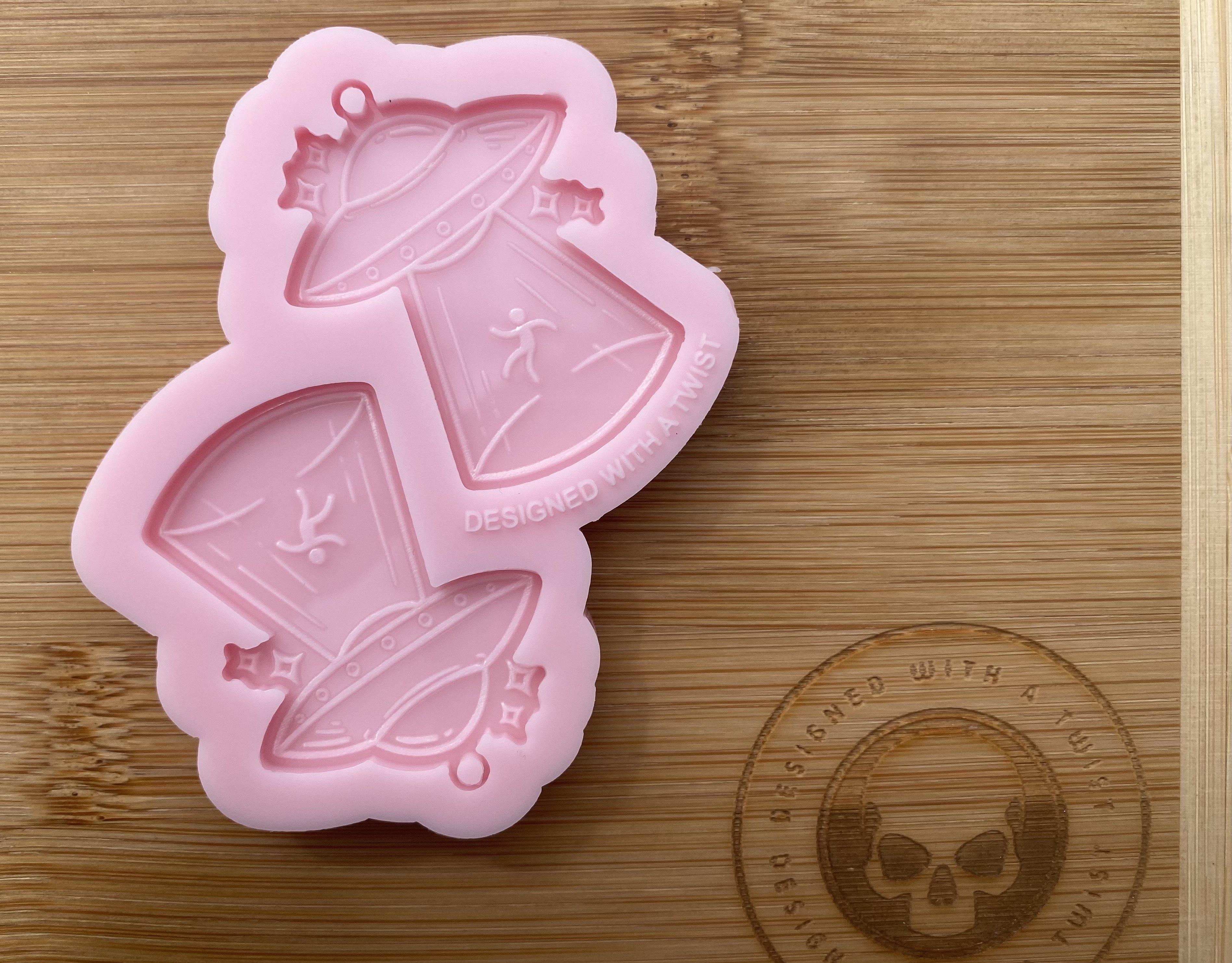 Alien Abduction Earring Silicone Mold - Designed with a Twist - Top quality silicone molds made in the UK.