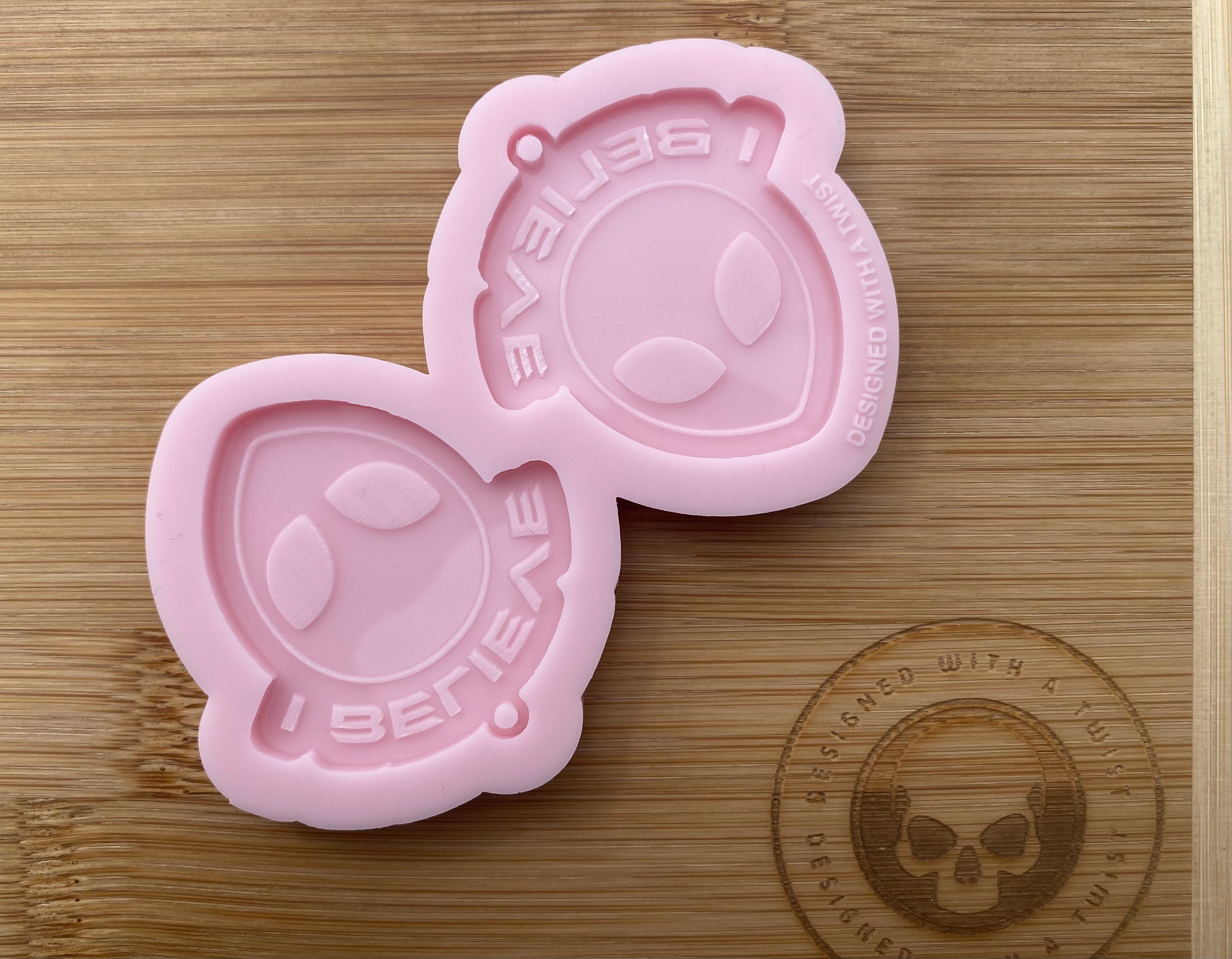 I Believe Earring Silicone Mold - Designed with a Twist - Top quality silicone molds made in the UK.