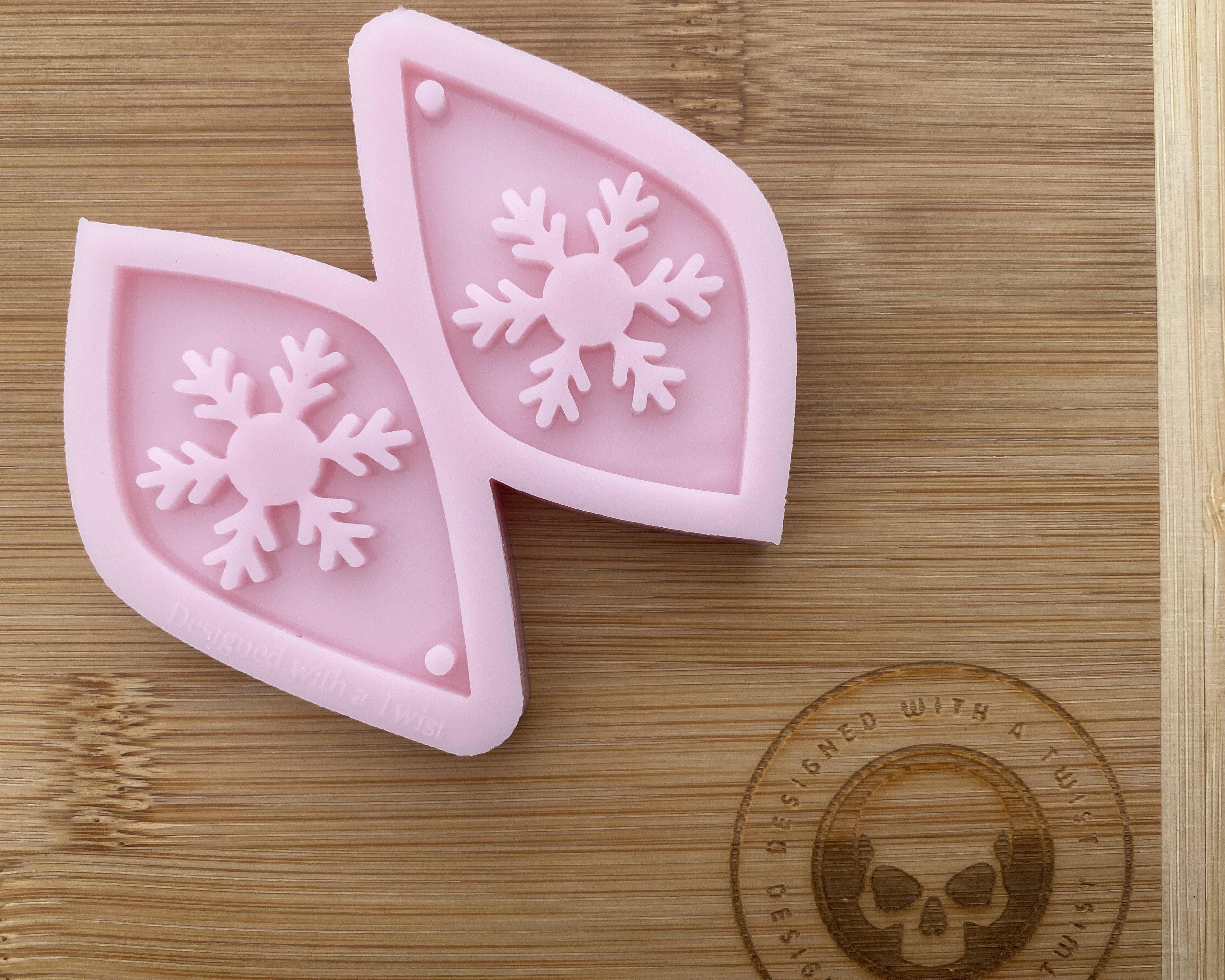 Snowflake Drop Earring Silicone Mold - Designed with a Twist - Top quality silicone molds made in the UK.