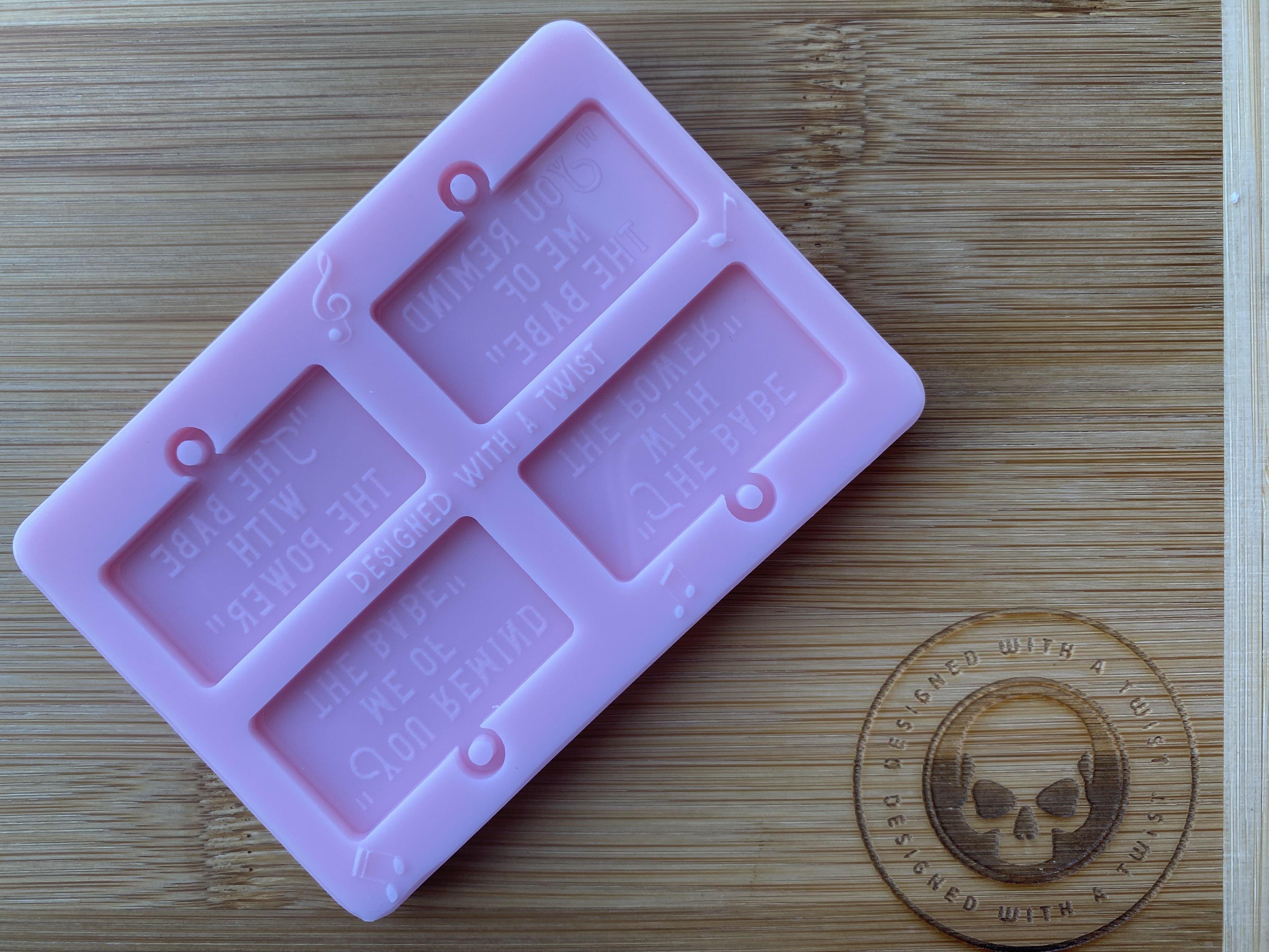 “You remind me of the babe” Earring Silicone Mold - Designed with a Twist - Top quality silicone molds made in the UK.
