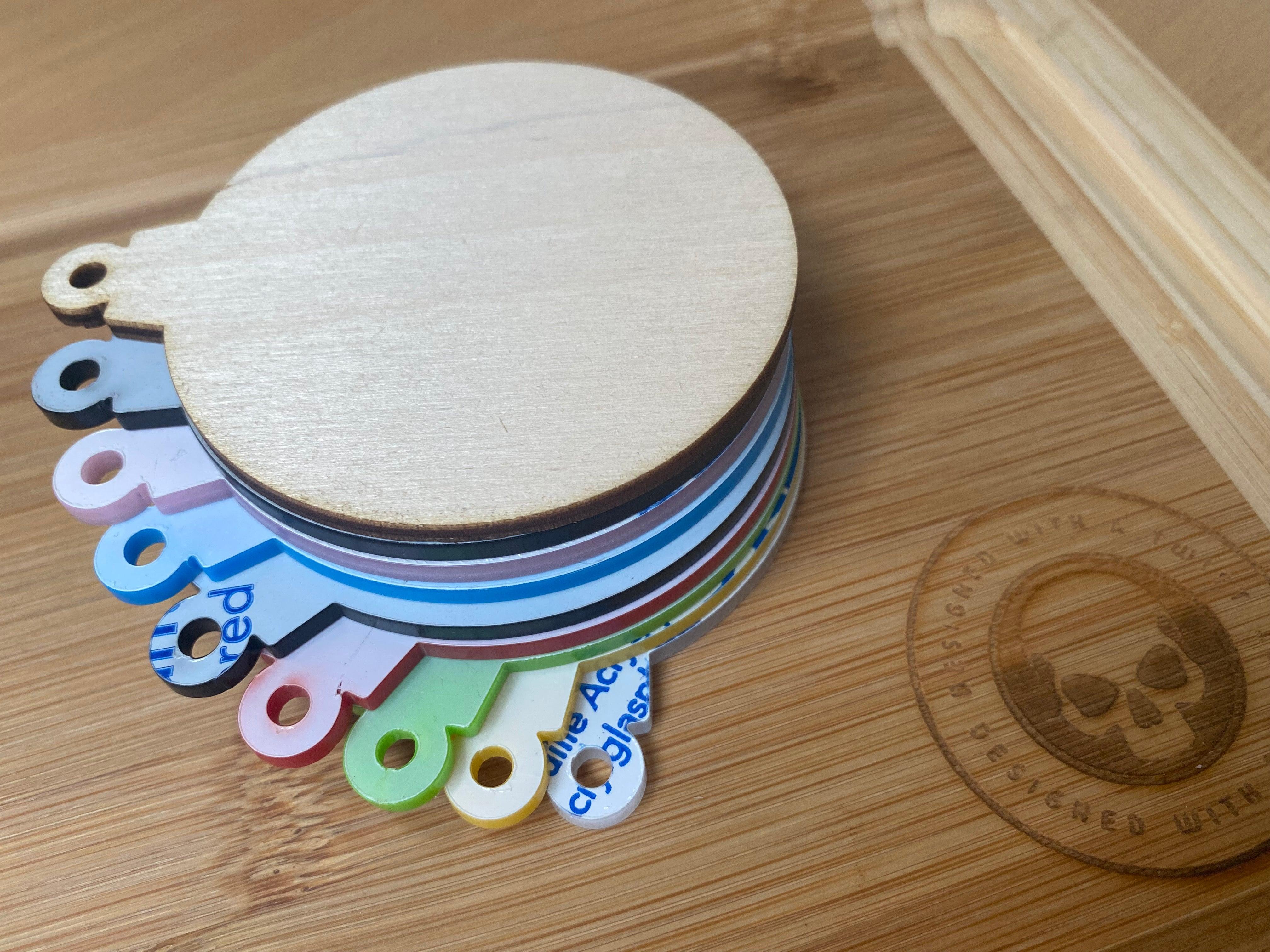 Acrylic Bauble Blanks - Designed with a Twist - Top quality silicone molds made in the UK.