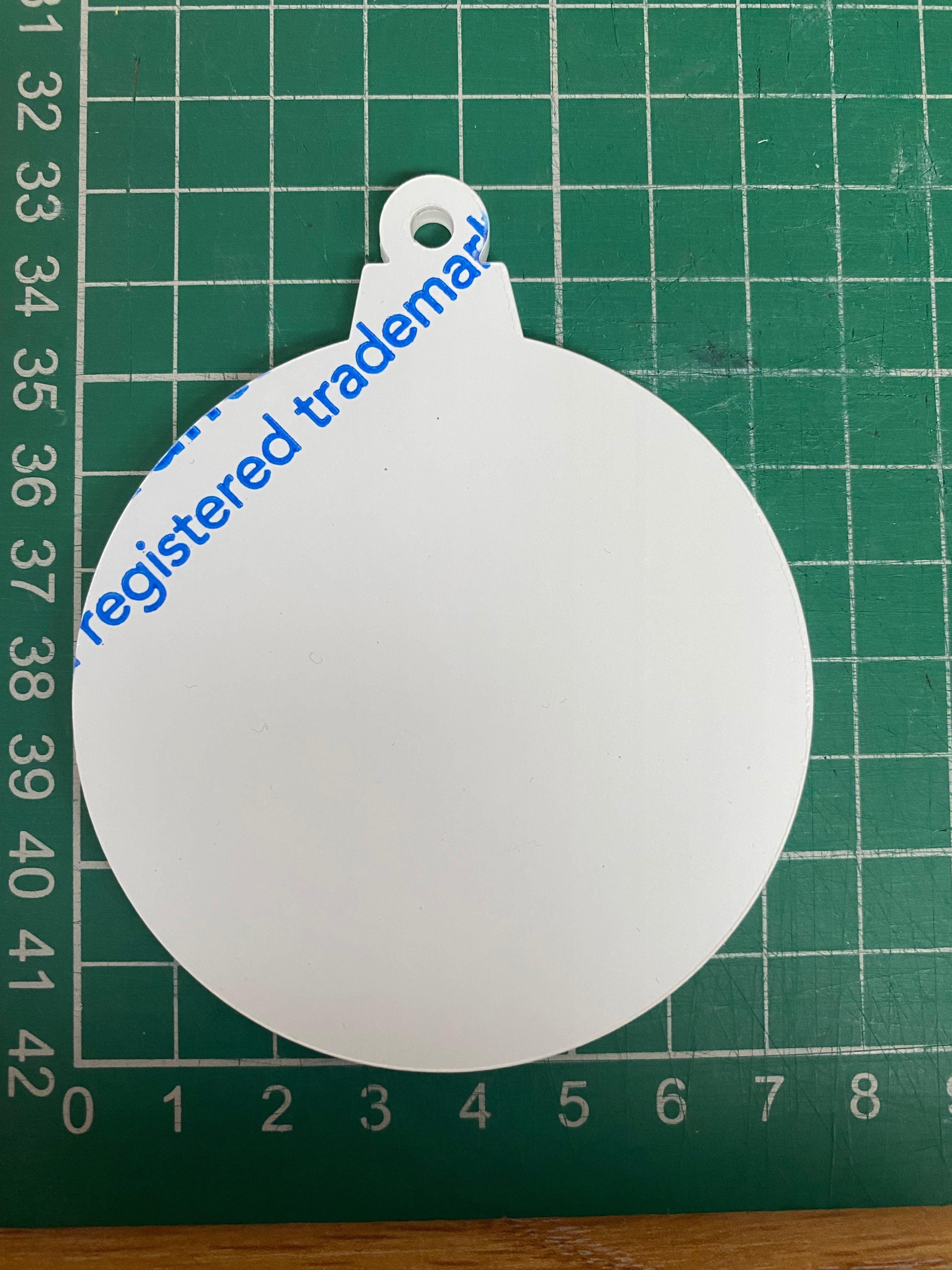 Acrylic Bauble Blanks - Designed with a Twist - Top quality silicone molds made in the UK.