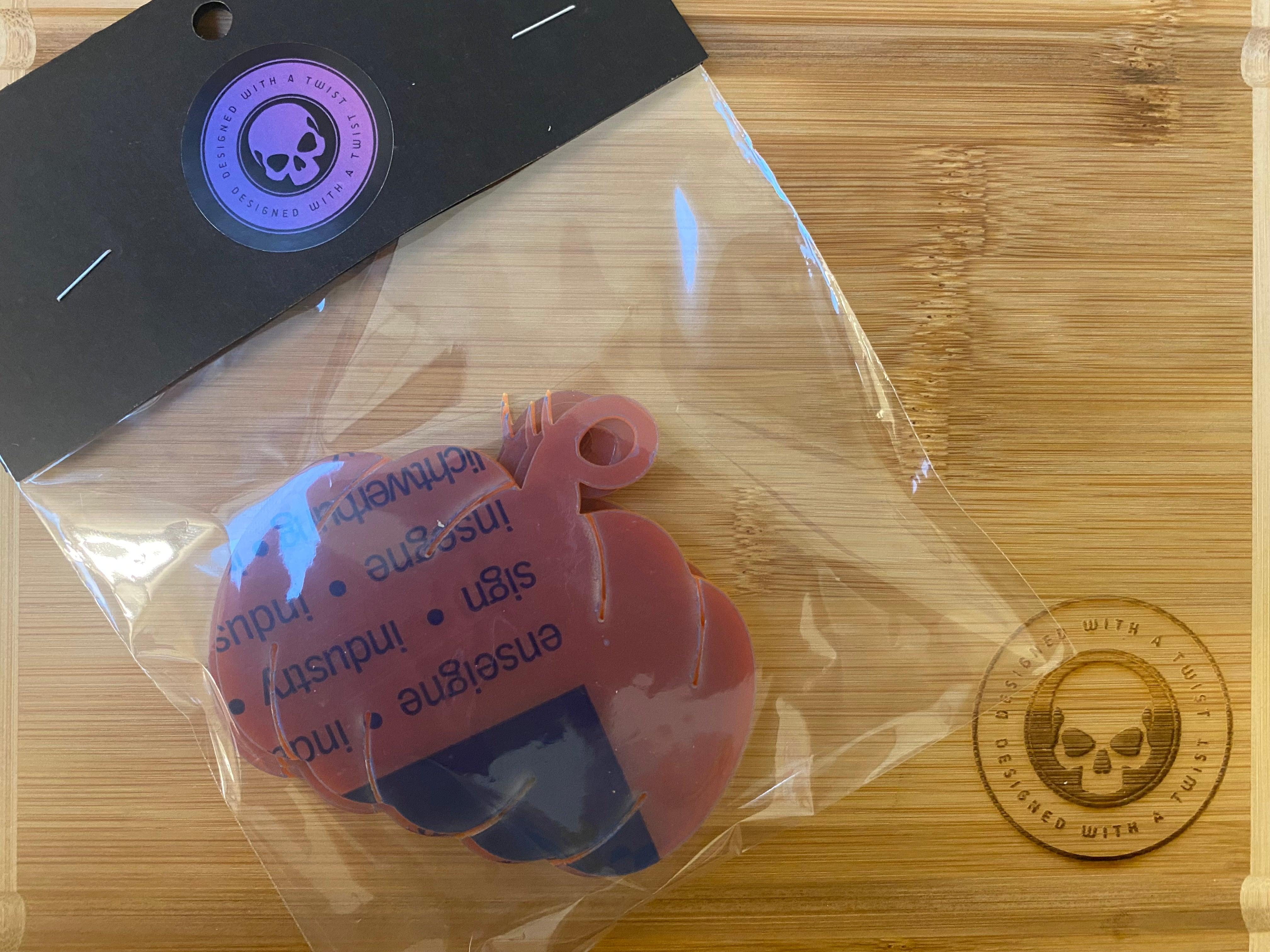 Halloween Shape Acrylic Hanging Blanks - Designed with a Twist - Top quality silicone molds made in the UK.