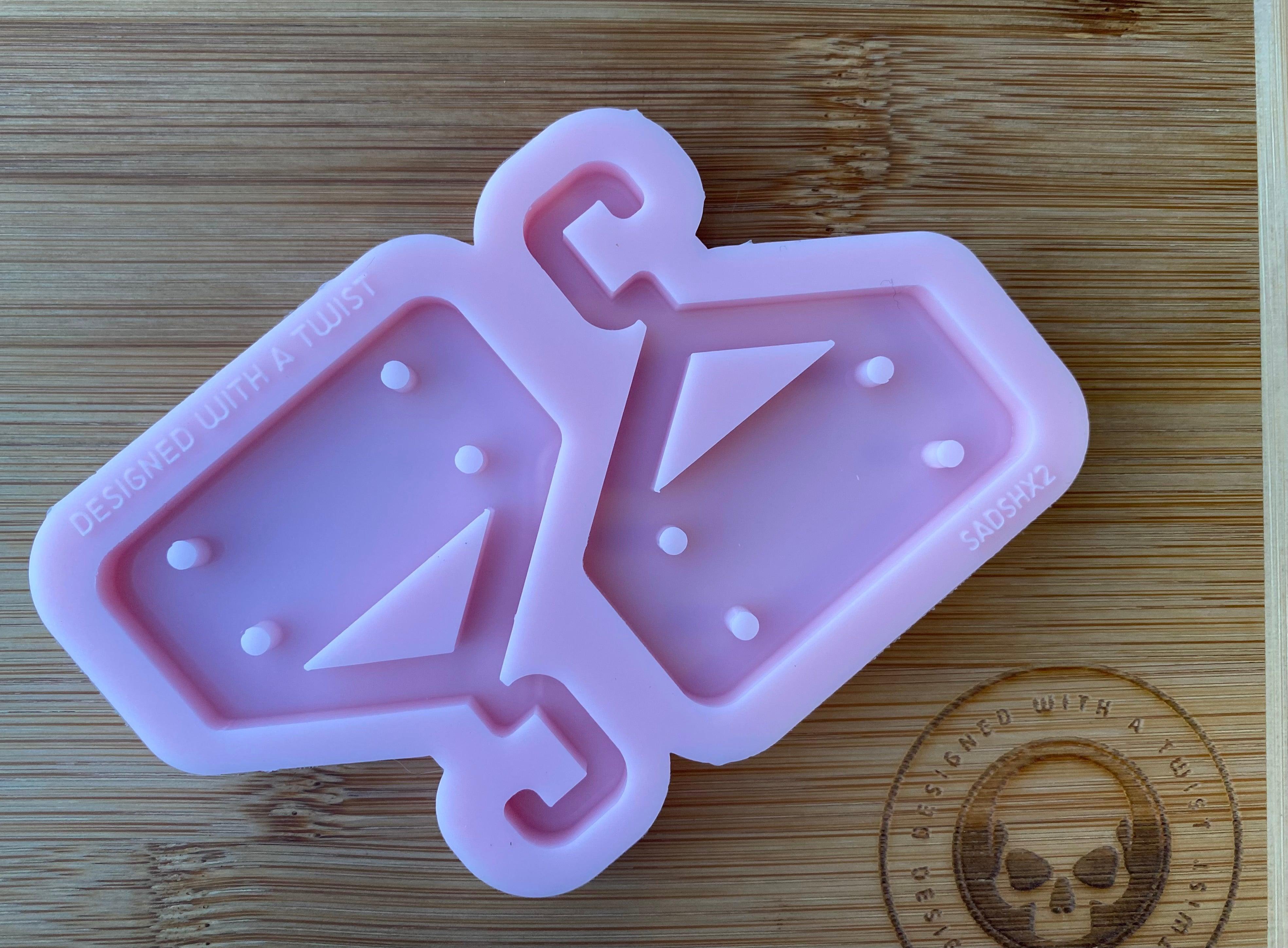 Earring and Jewellery Hanger Silicone Mold. Modular Mold - Designed with a Twist - Top quality silicone molds made in the UK.