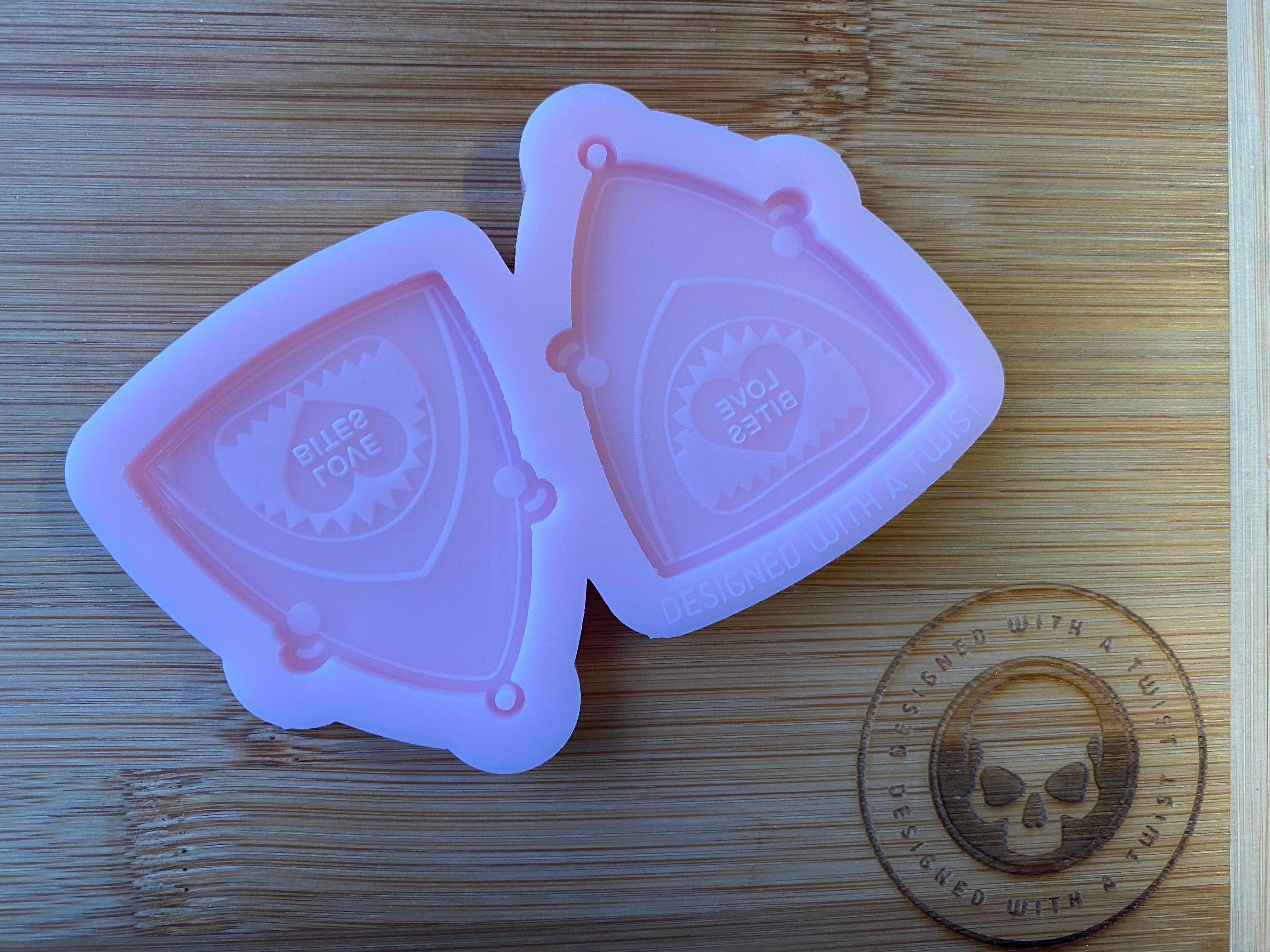 Love Bites Earring Silicone Mold - Designed with a Twist - Top quality silicone molds made in the UK.
