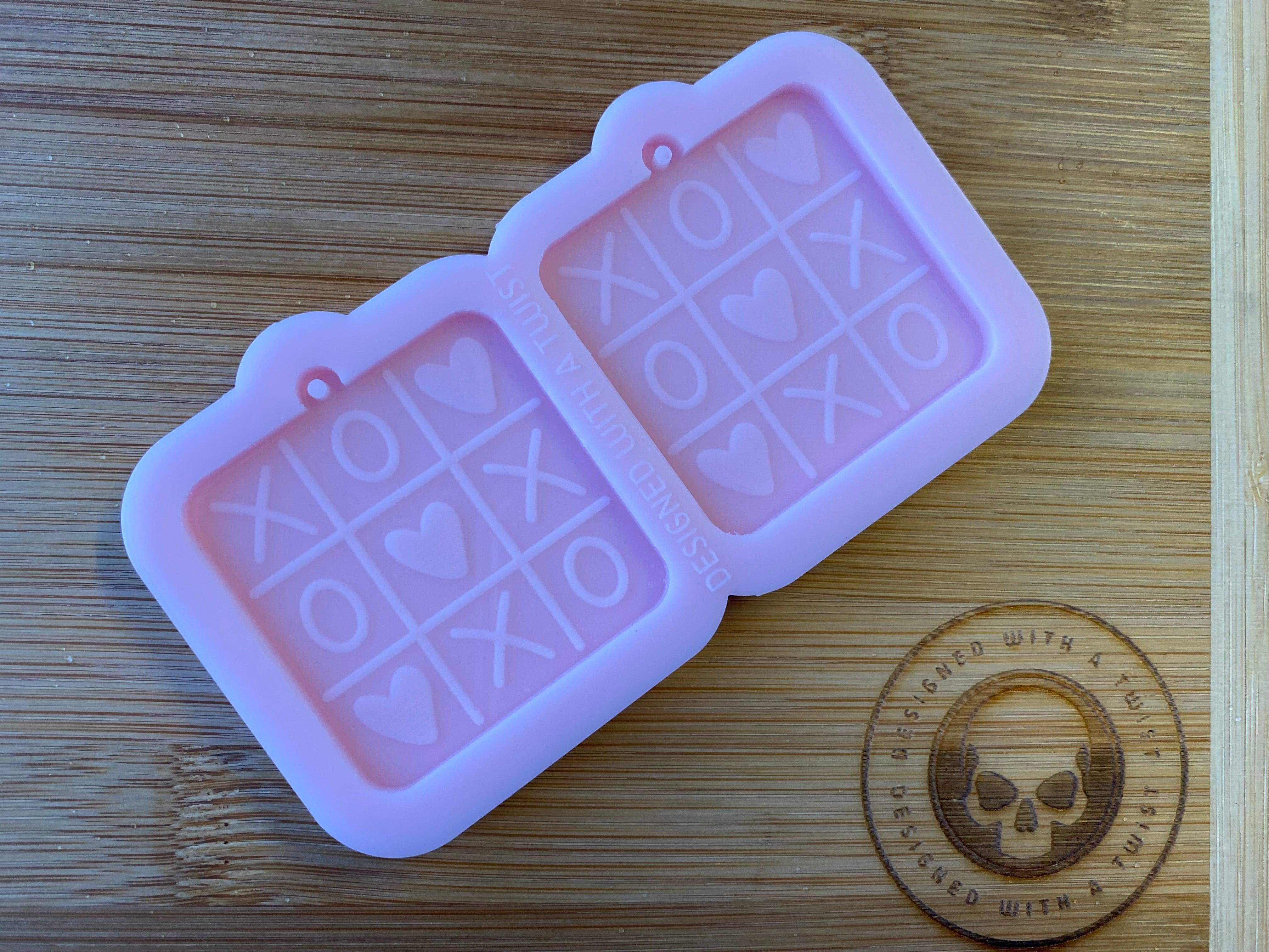 Tic Tac Toe Earring Silicone Mold - Designed with a Twist - Top quality silicone molds made in the UK.