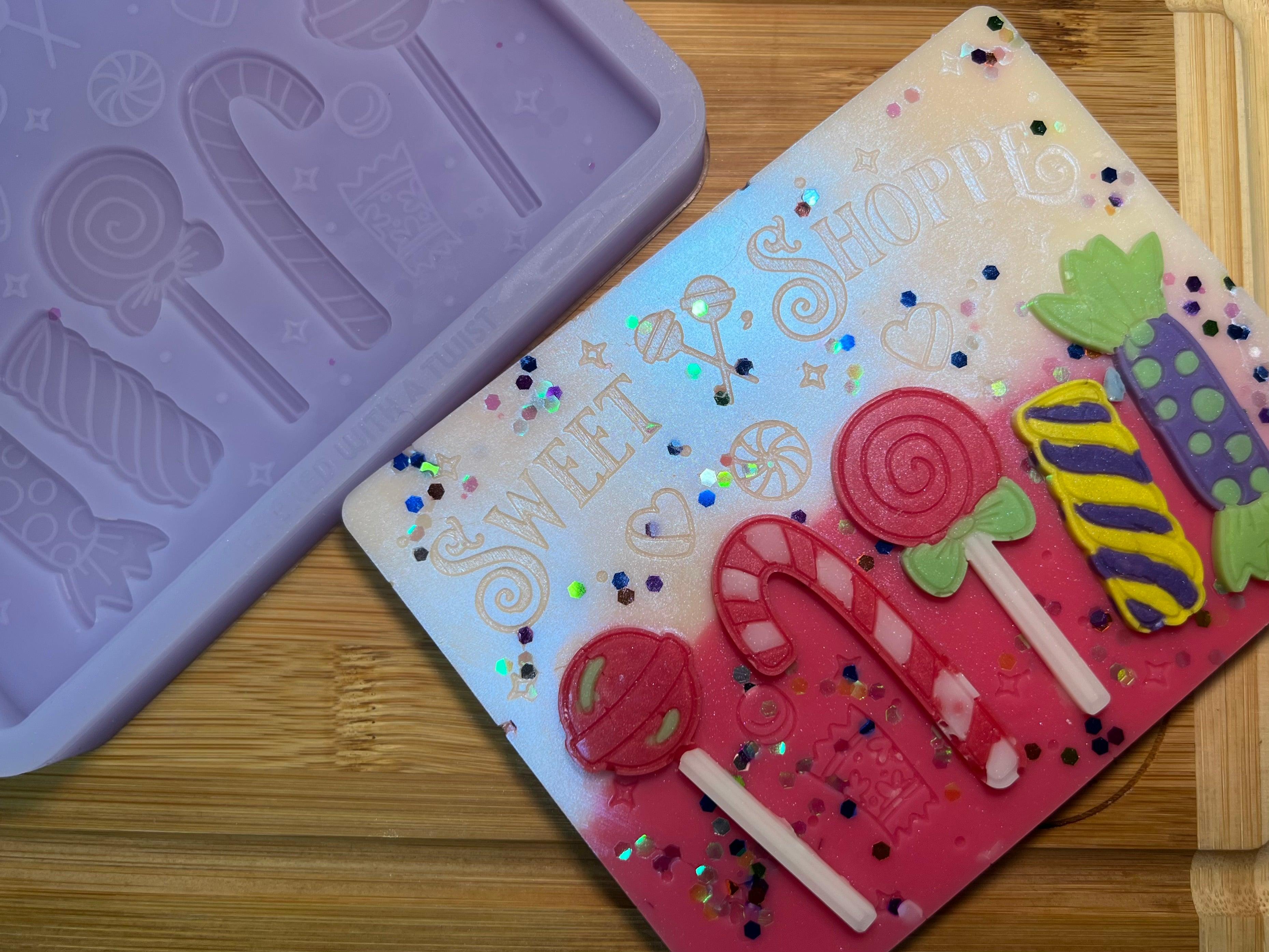 Sweet Shoppe Slab Silicone Mold - Designed with a Twist - Top quality silicone molds made in the UK.