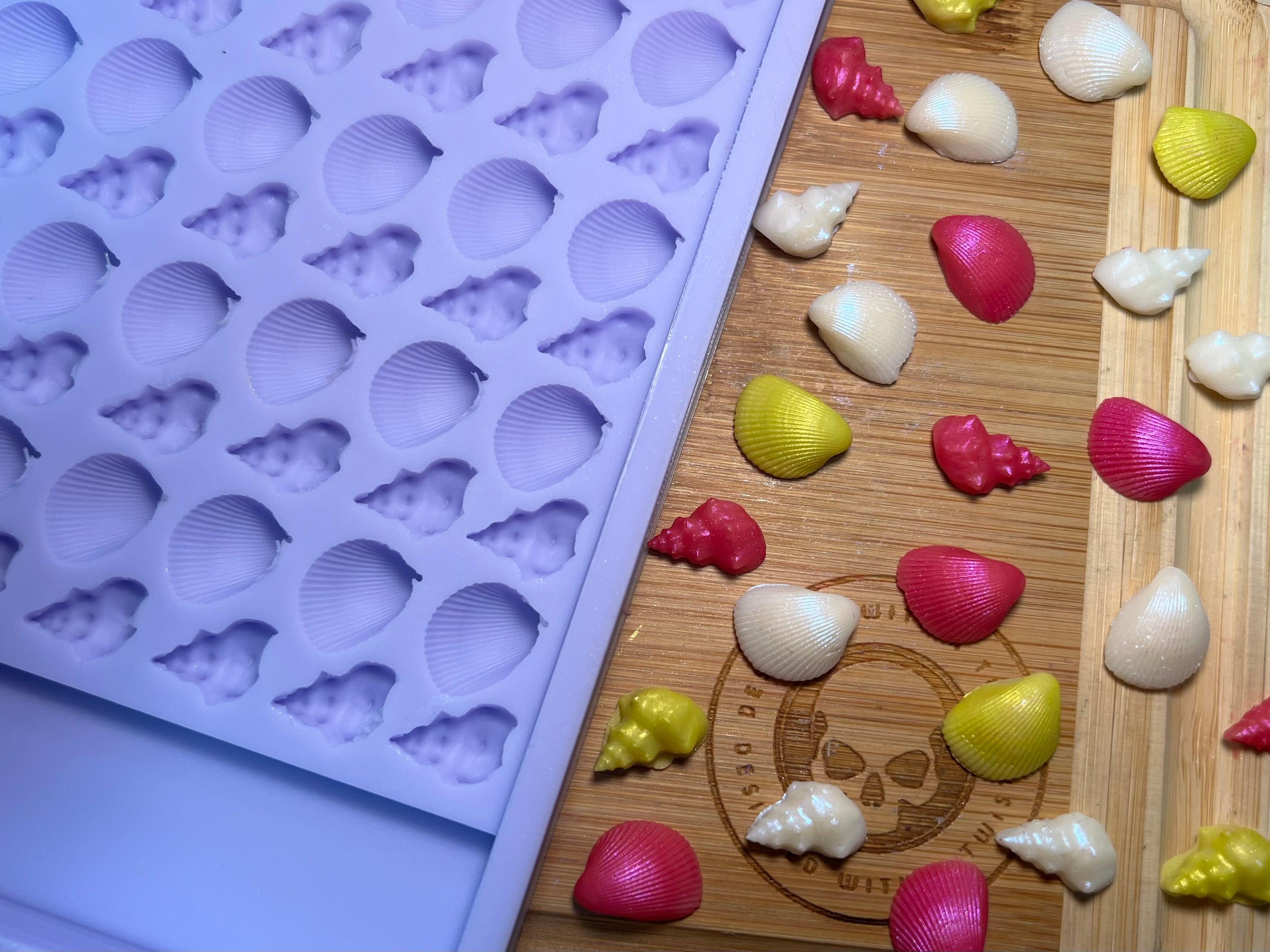 Seashell Scrape n Scoop Wax Silicone Mold - Designed with a Twist - Top quality silicone molds made in the UK.