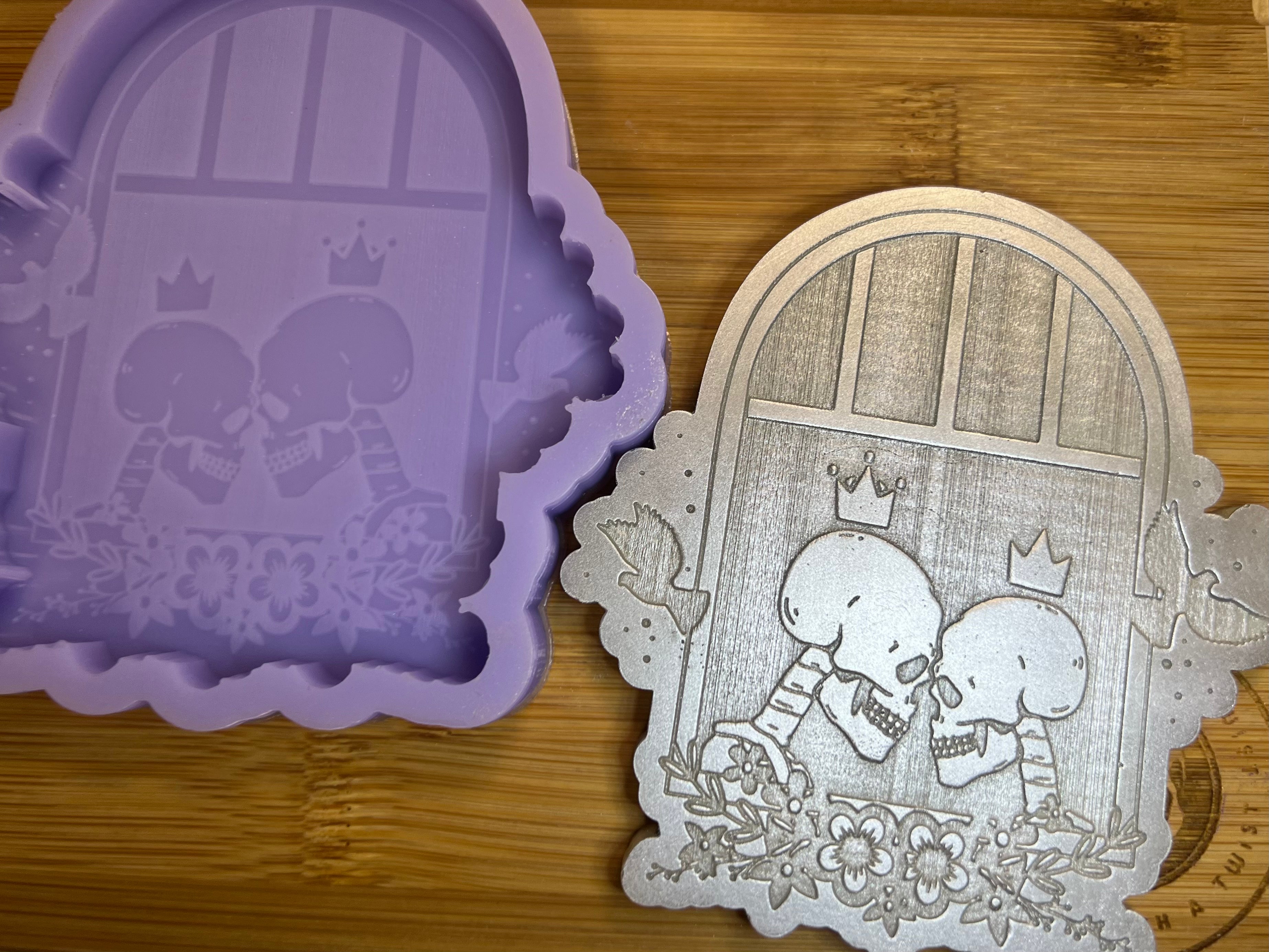Death Do Us Part Wax Melt Silicone Mold - Designed with a Twist - Top quality silicone molds made in the UK.