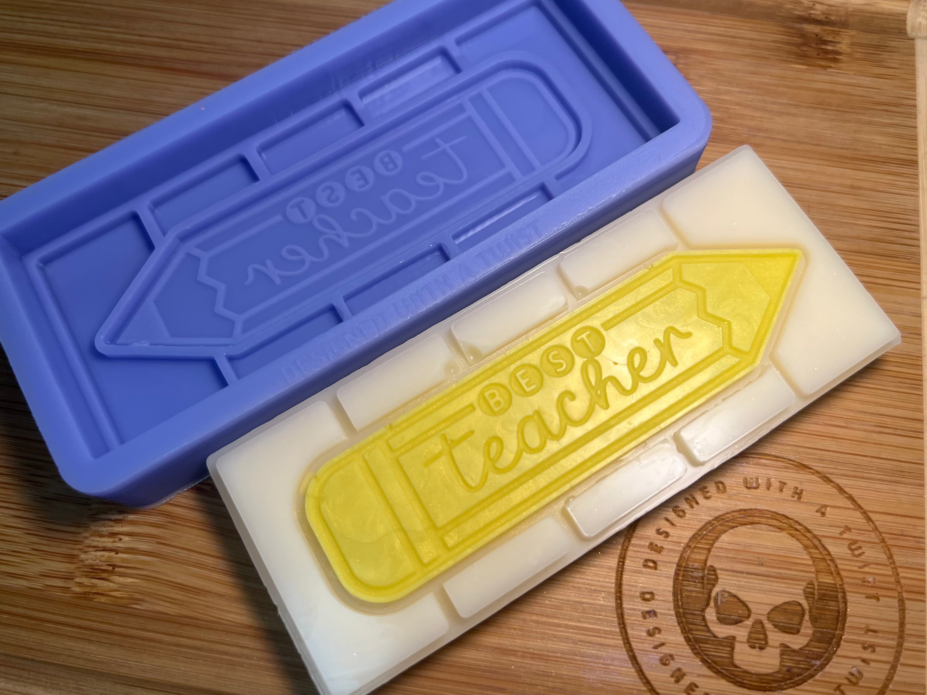 Best Teacher Snapbar Silicone Mold - Designed with a Twist - Top quality silicone molds made in the UK.