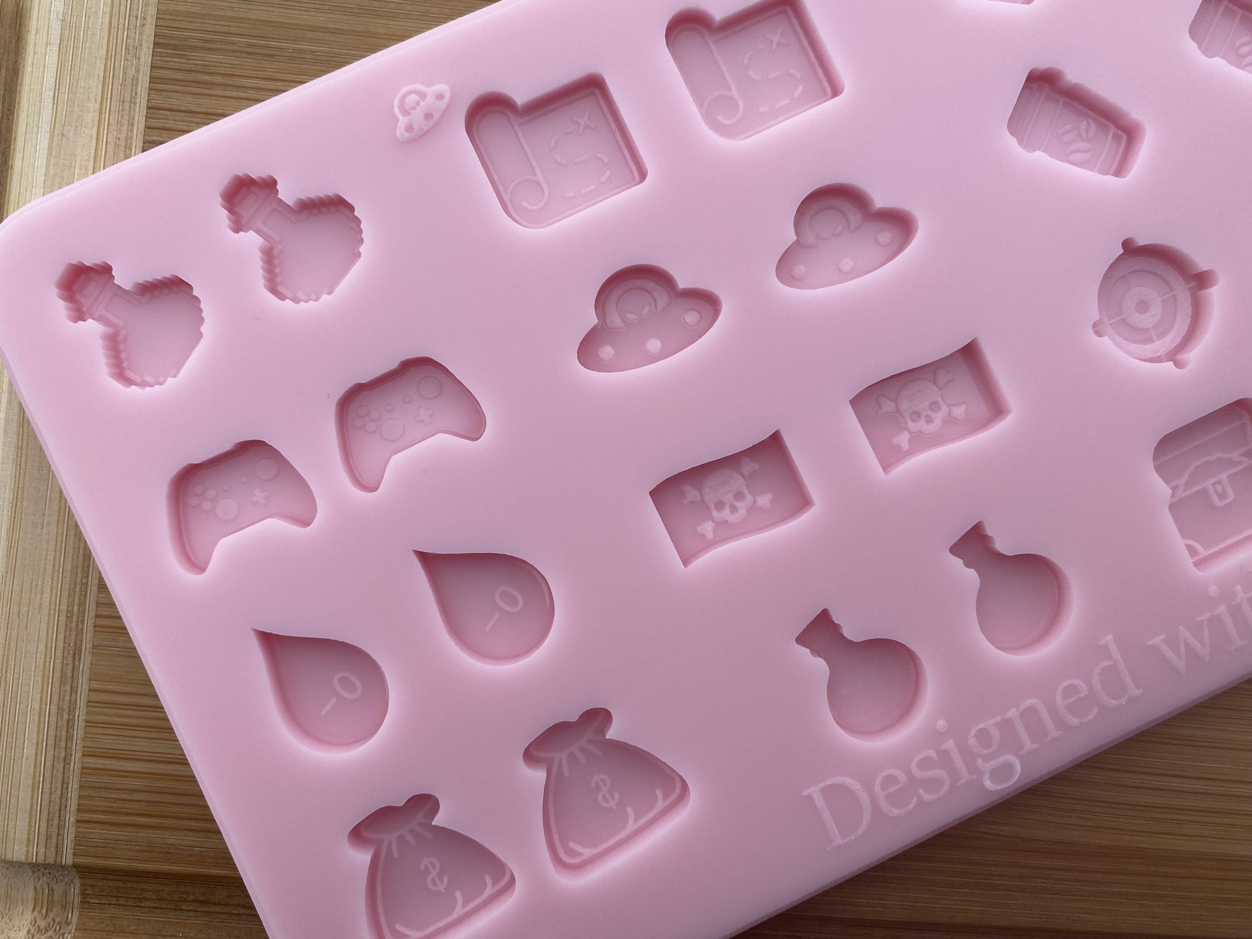 Geeky Gamer Stud Earring Silicone Mold - Designed with a Twist - Top quality silicone molds made in the UK.