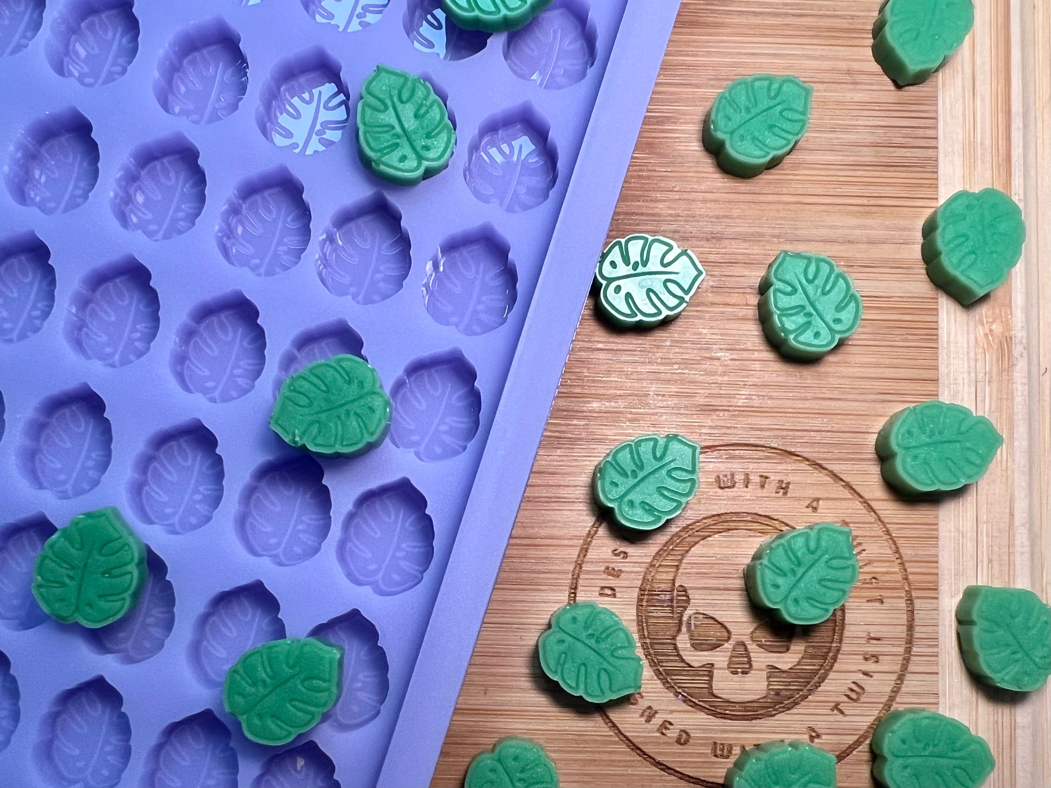 Monstera Scrape n Scoop Wax Silicone Mold - Designed with a Twist - Top quality silicone molds made in the UK.