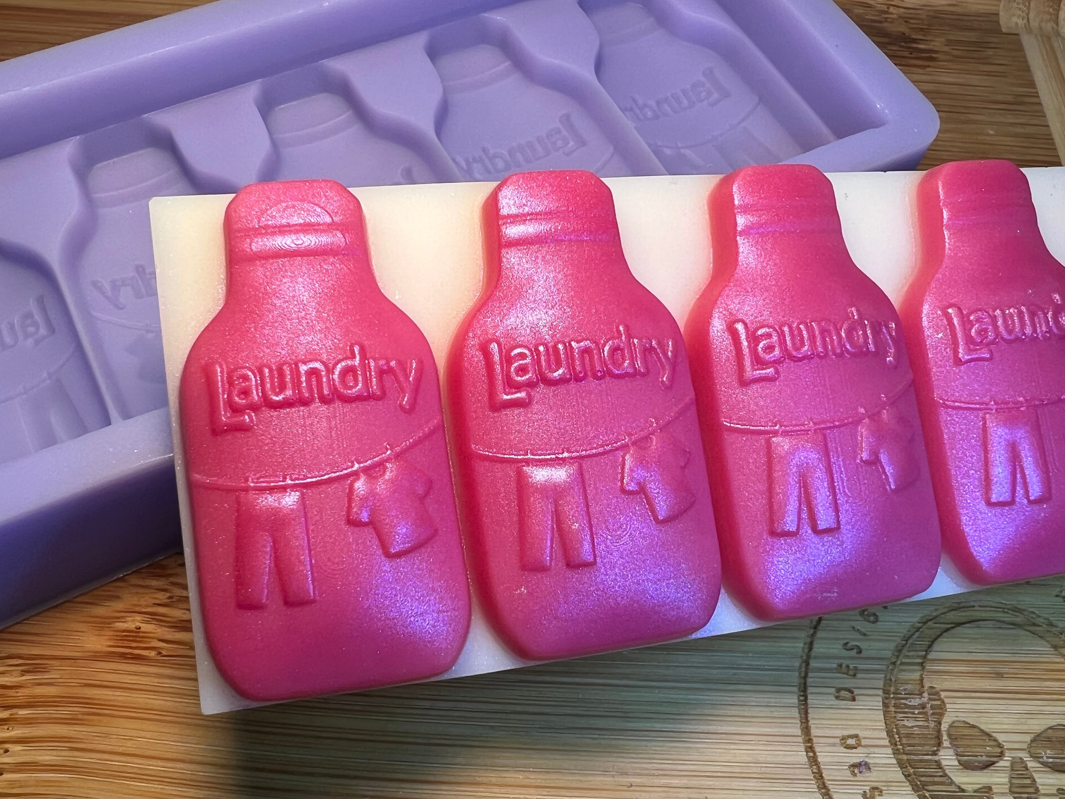 Laundry Bottle Snapbar Silicone Mold - Designed with a Twist - Top quality silicone molds made in the UK.