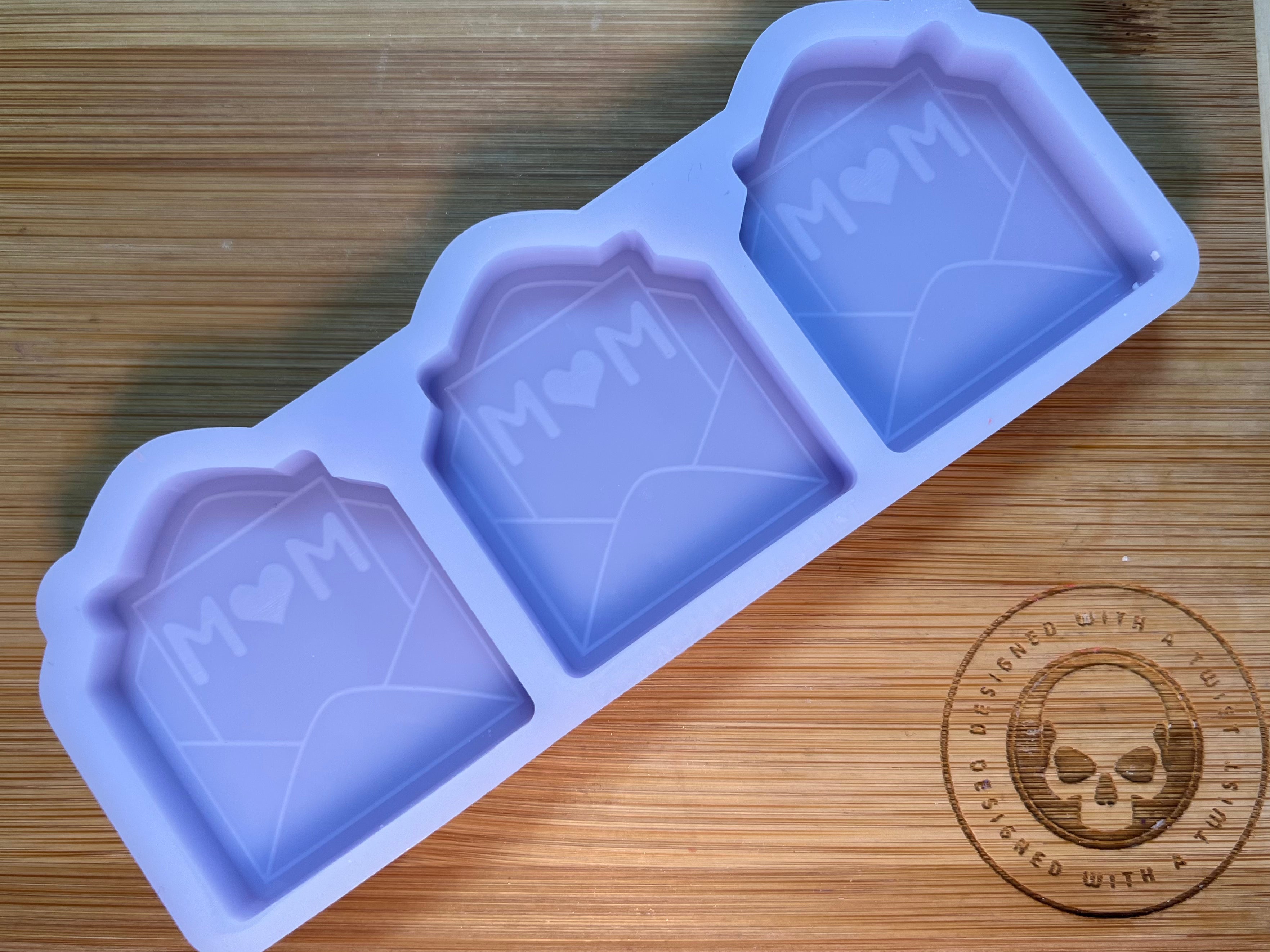Mothers Day Envelope Wax Melt Silicone Mold - Designed with a Twist - Top quality silicone molds made in the UK.