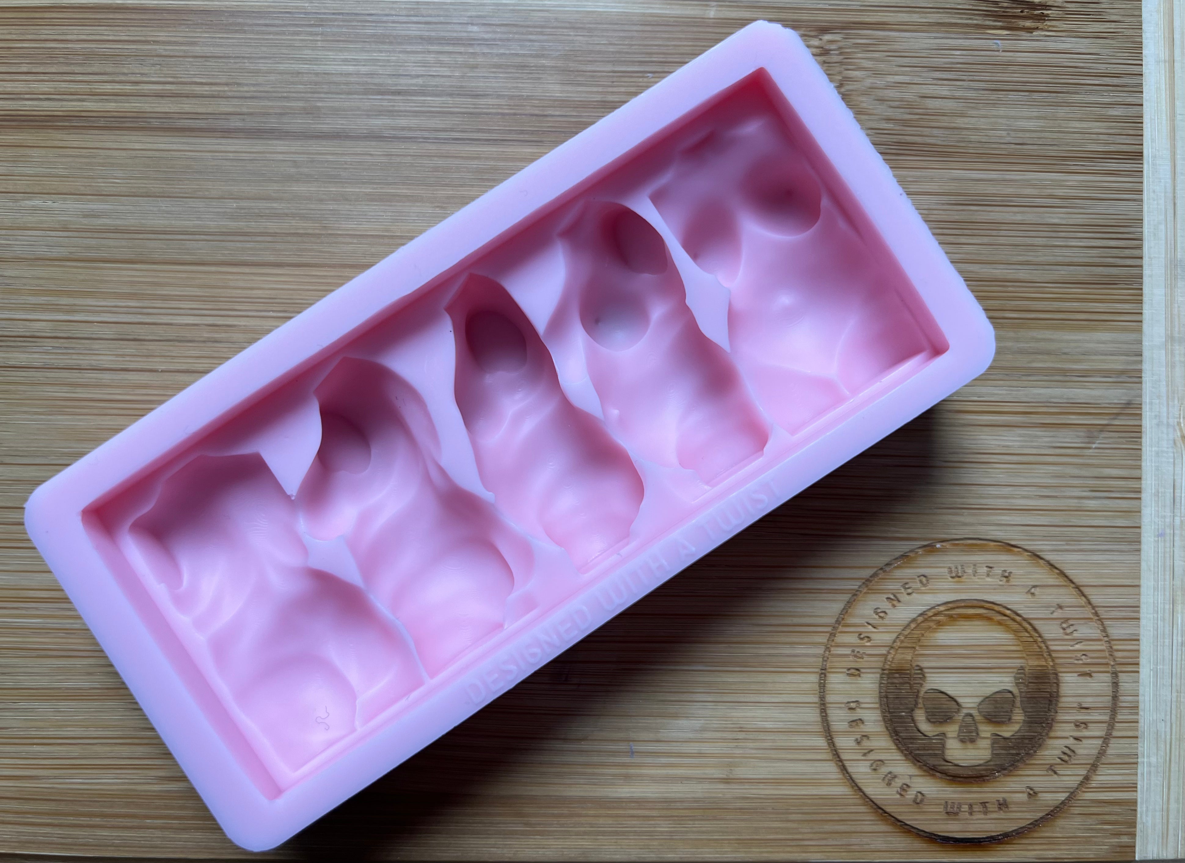 Plus Size Turning Goddess Torso Snapbar Silicone Mold - Designed with a Twist - Top quality silicone molds made in the UK.
