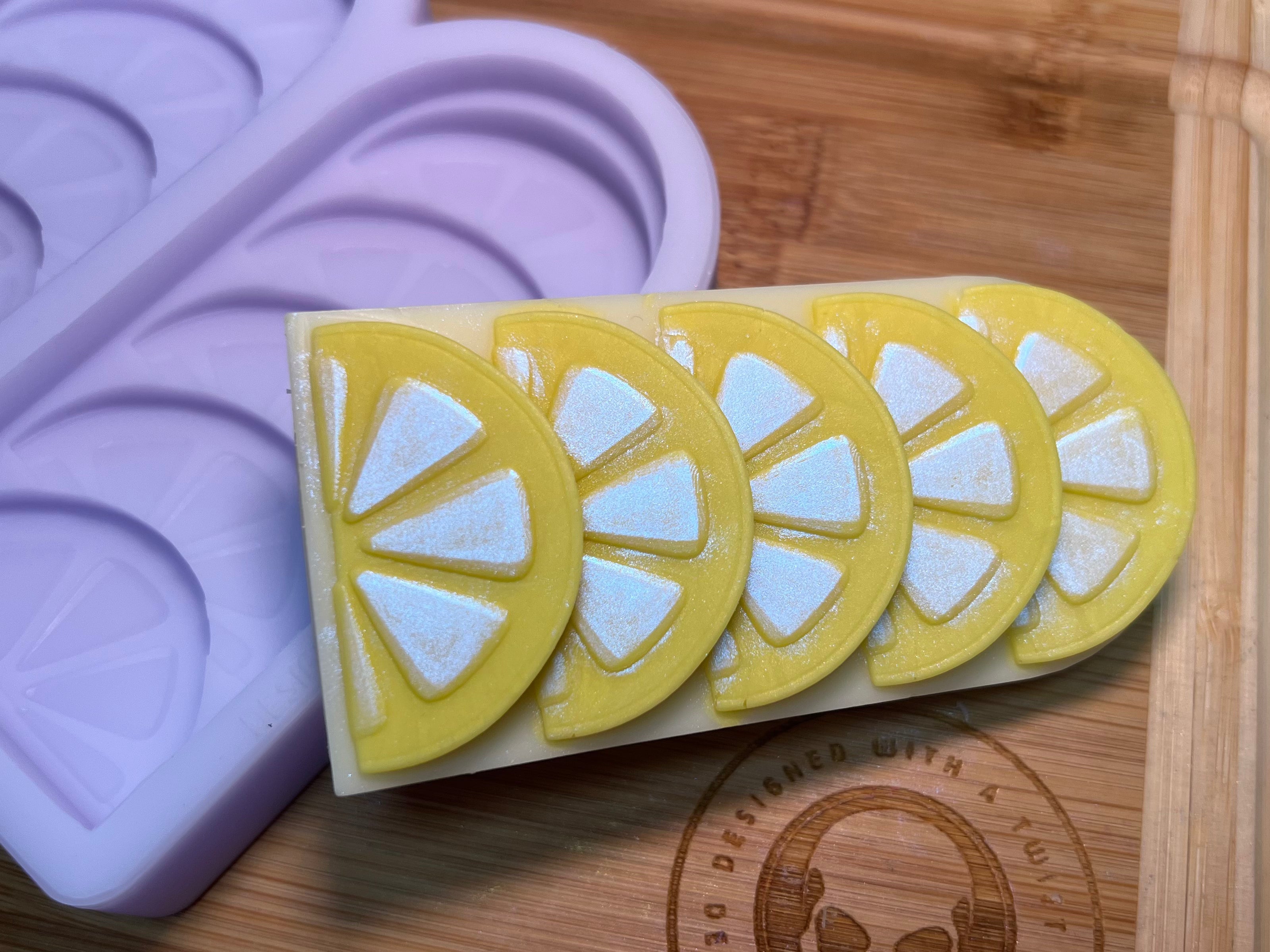 Cartoon Fruit Slice Snapbar Silicone Mold - Designed with a Twist - Top quality silicone molds made in the UK.