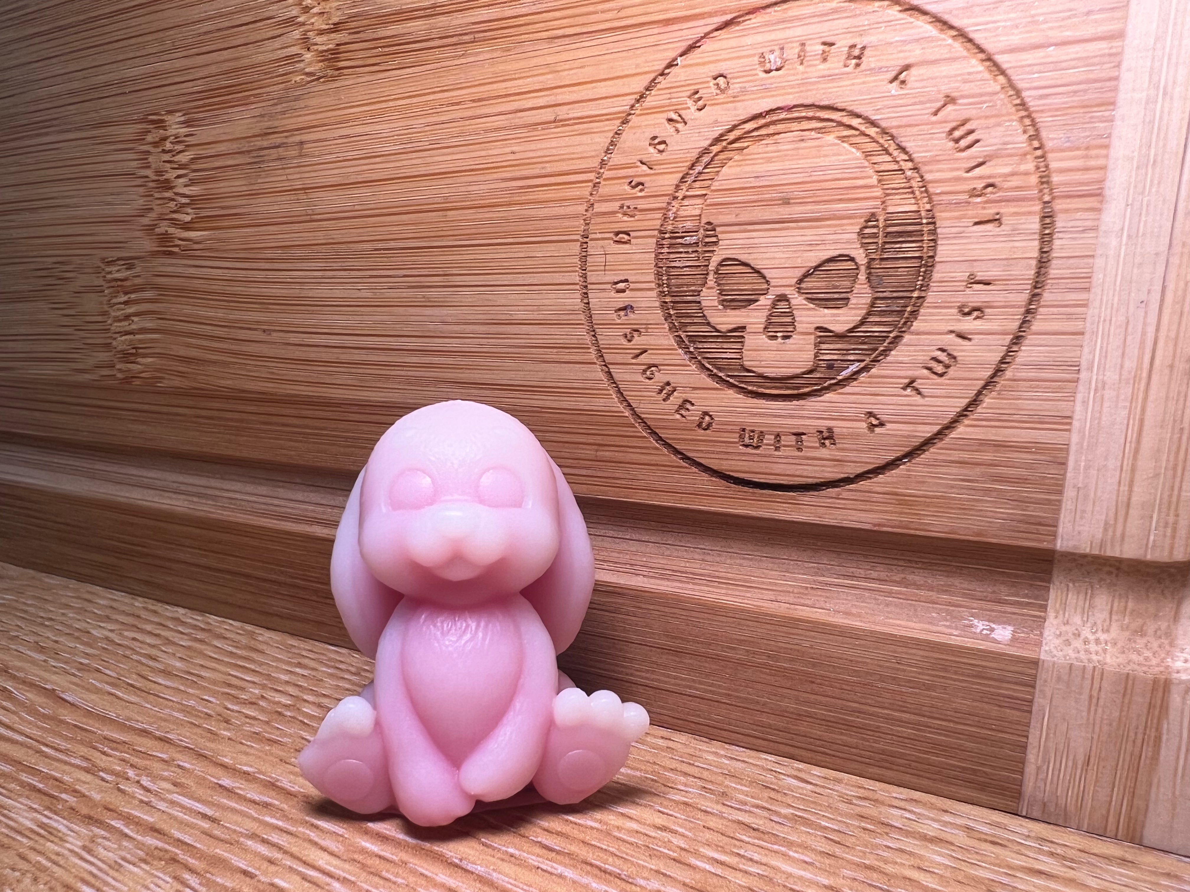 3d Bunny Rabbit Wax Melt Silicone Mold - Designed with a Twist - Top quality silicone molds made in the UK.