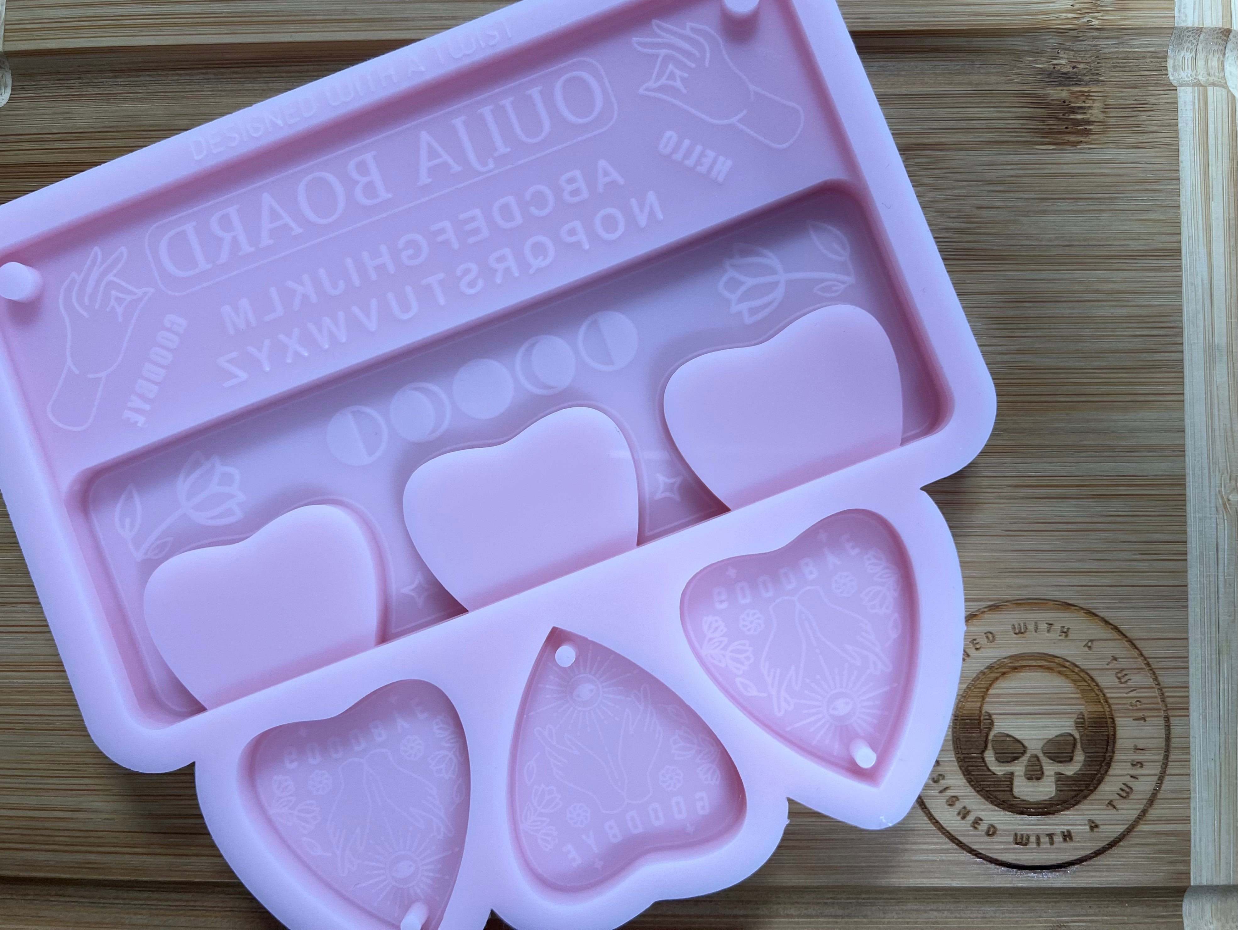 Planchette Keyring Wall Hanger Silicone Mold - Designed with a Twist - Top quality silicone molds made in the UK.
