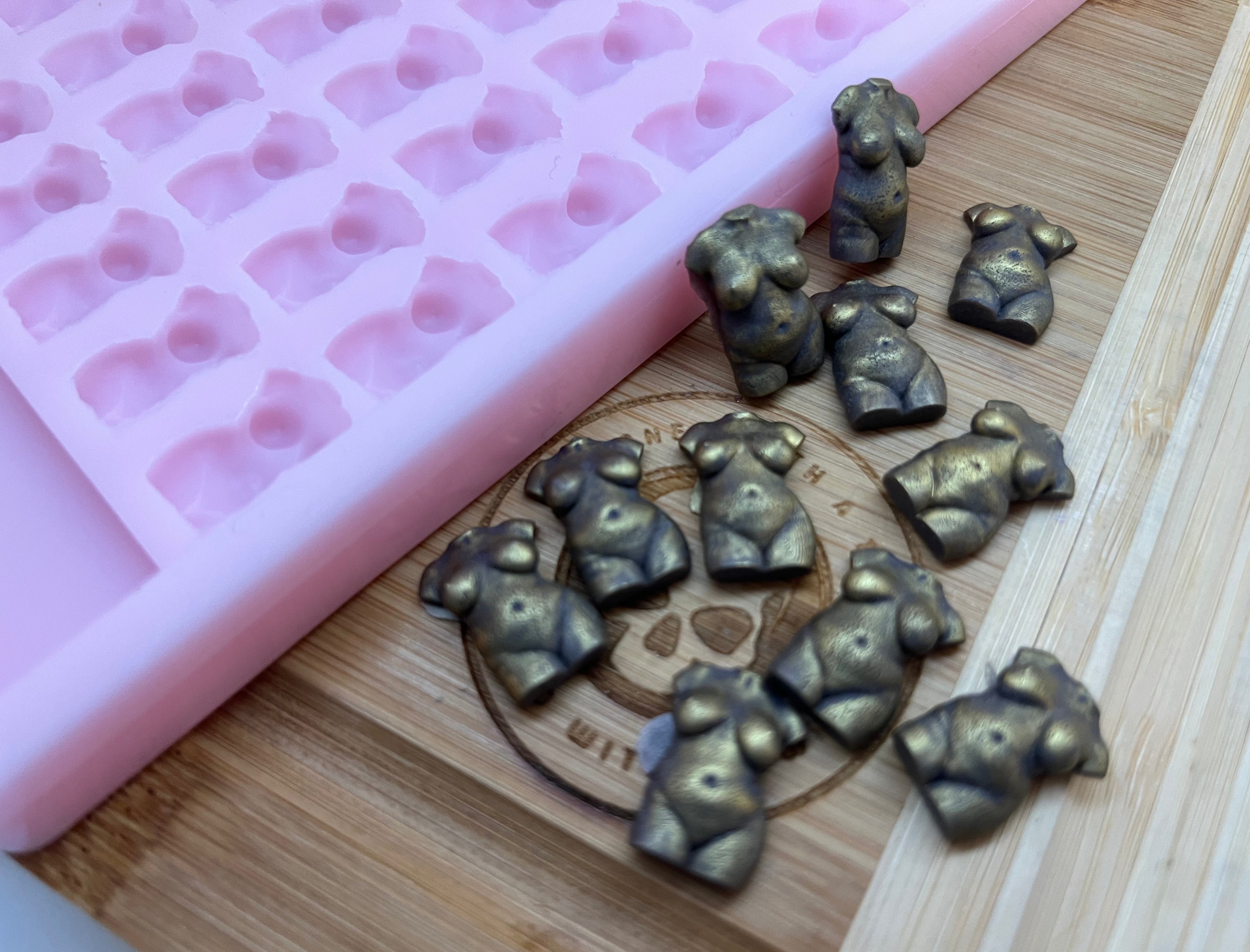 Plus Size Goddess Torso Scrape n Scoop Wax Silicone Mold - Designed with a Twist - Top quality silicone molds made in the UK.