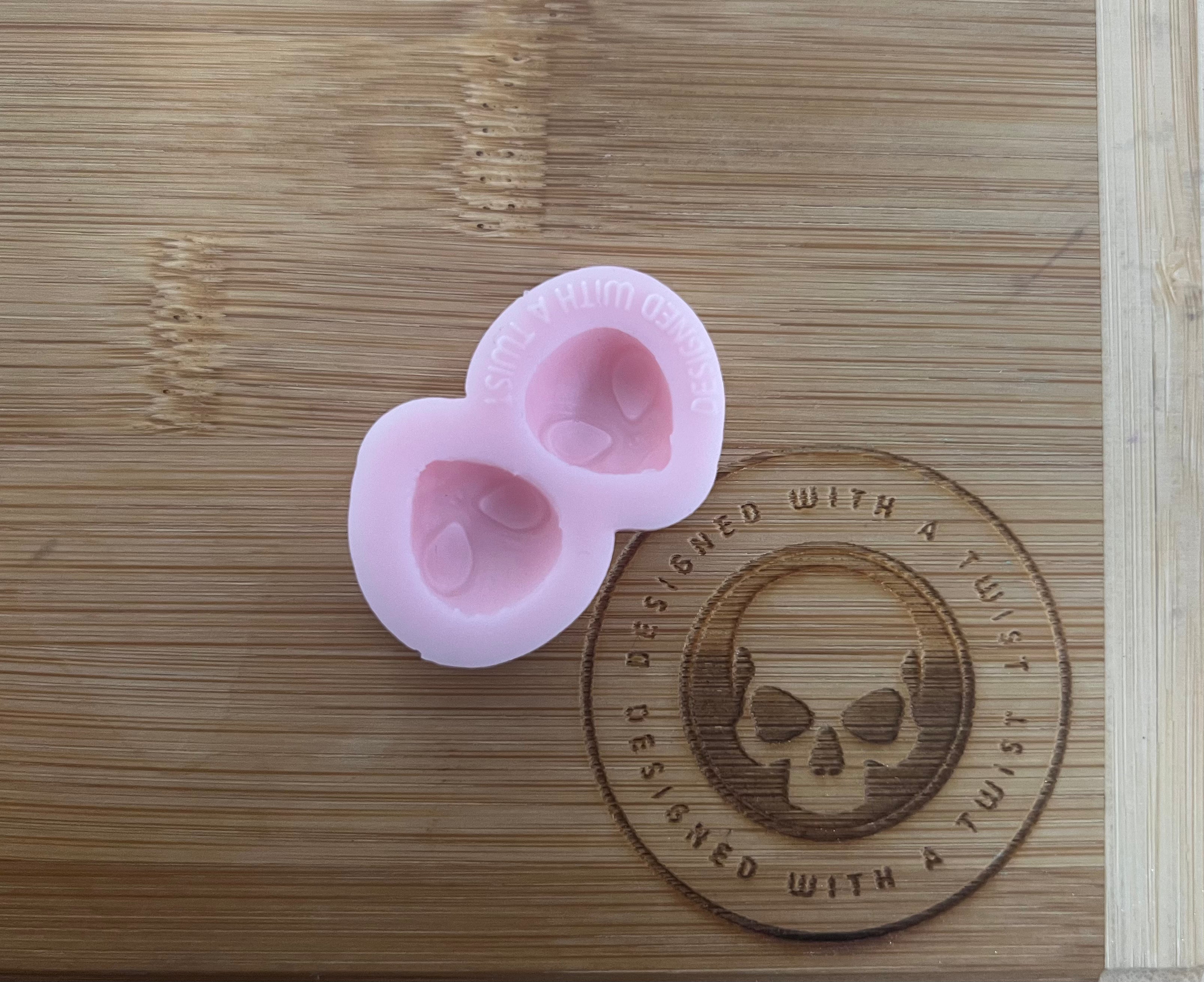 Mini Alien Stud Earring Silicone Mold - Designed with a Twist - Top quality silicone molds made in the UK.