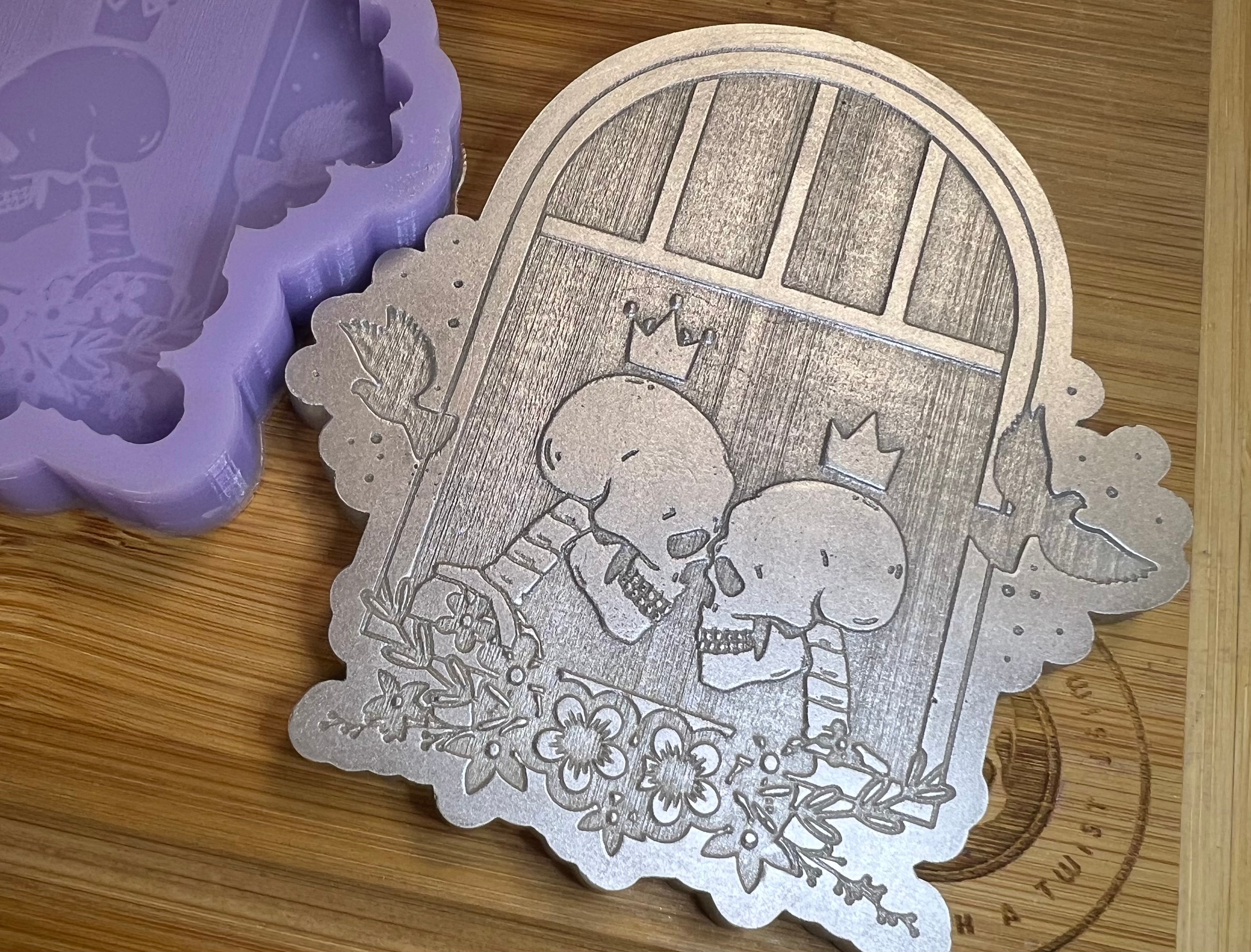 Death Do Us Part Wax Melt Silicone Mold - Designed with a Twist - Top quality silicone molds made in the UK.