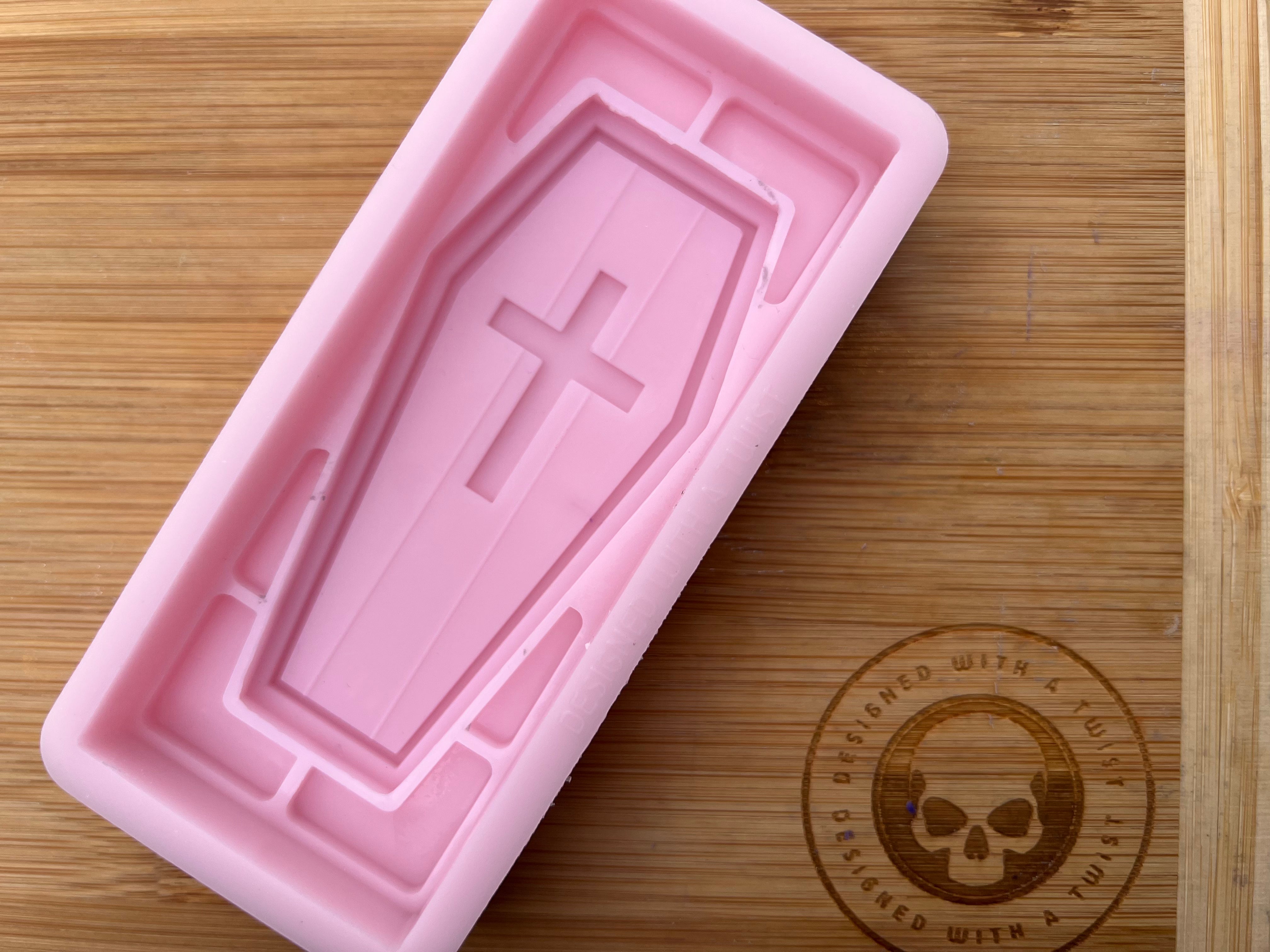 3d Coffin Snapbar Silicone Mold - Designed with a Twist - Top quality silicone molds made in the UK.