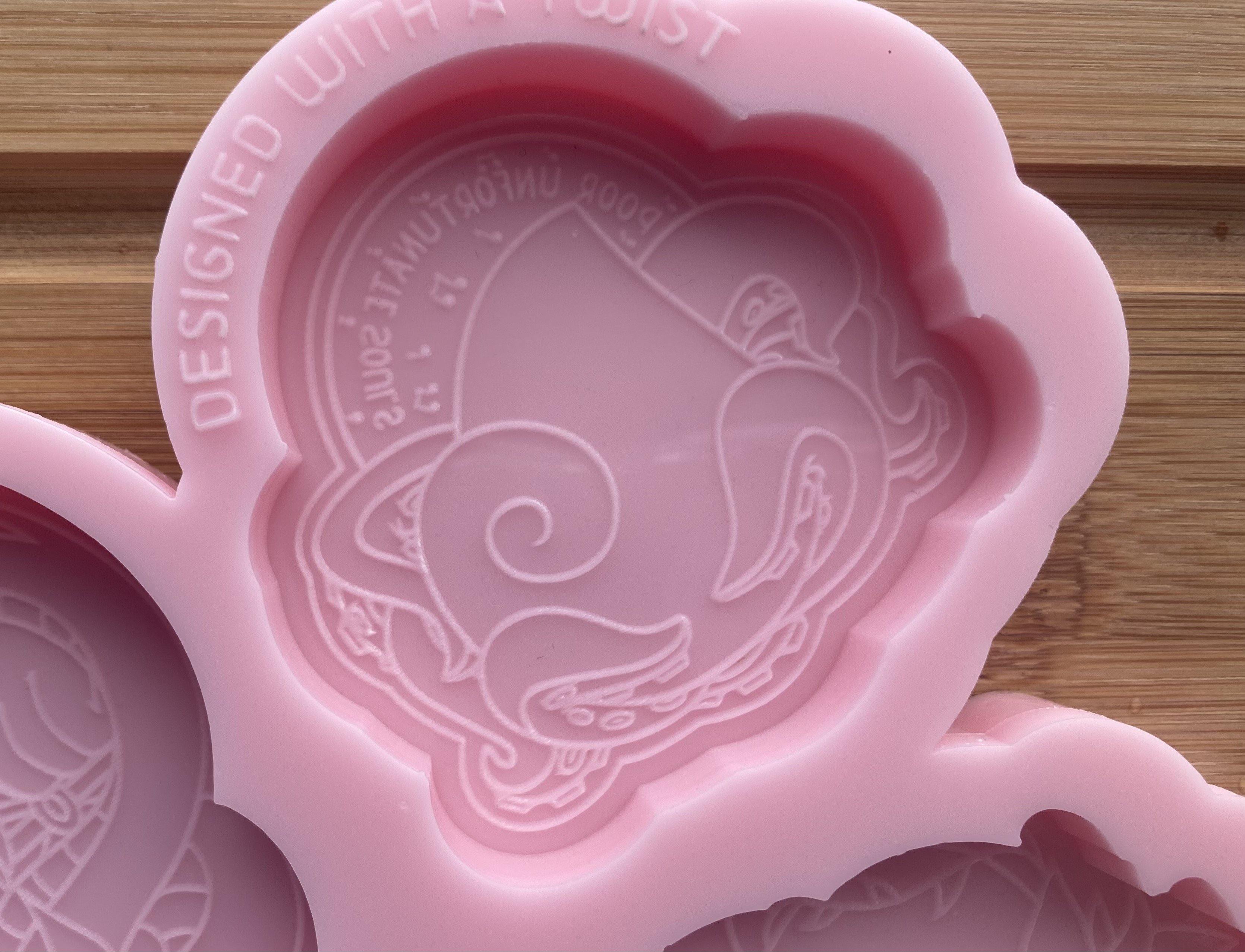 Villains Themed Wax Melt Silicone Mold - Designed with a Twist - Top quality silicone molds made in the UK.
