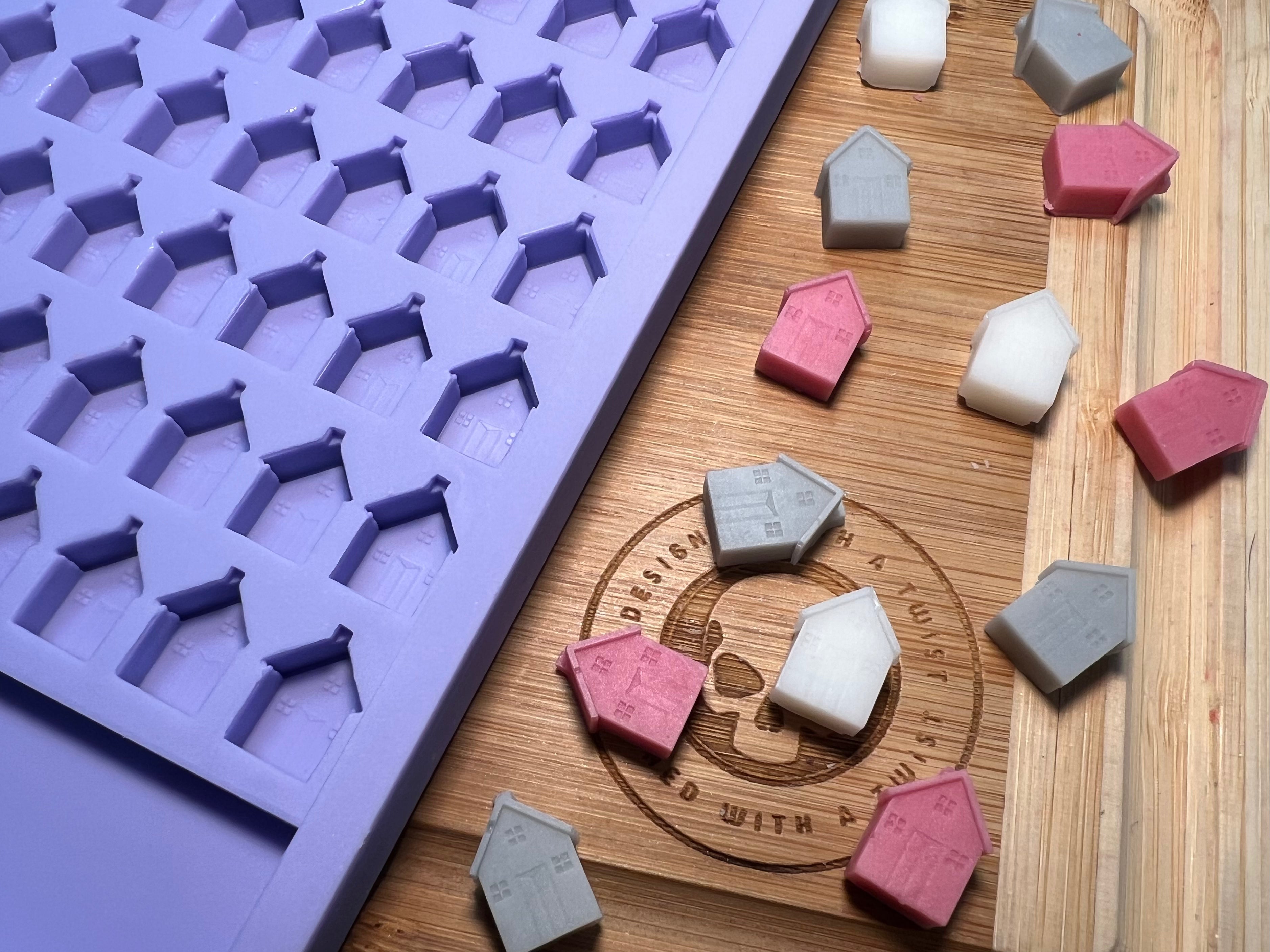 3D House Scrape n Scoop Wax Silicone Mold - Designed with a Twist - Top quality silicone molds made in the UK.