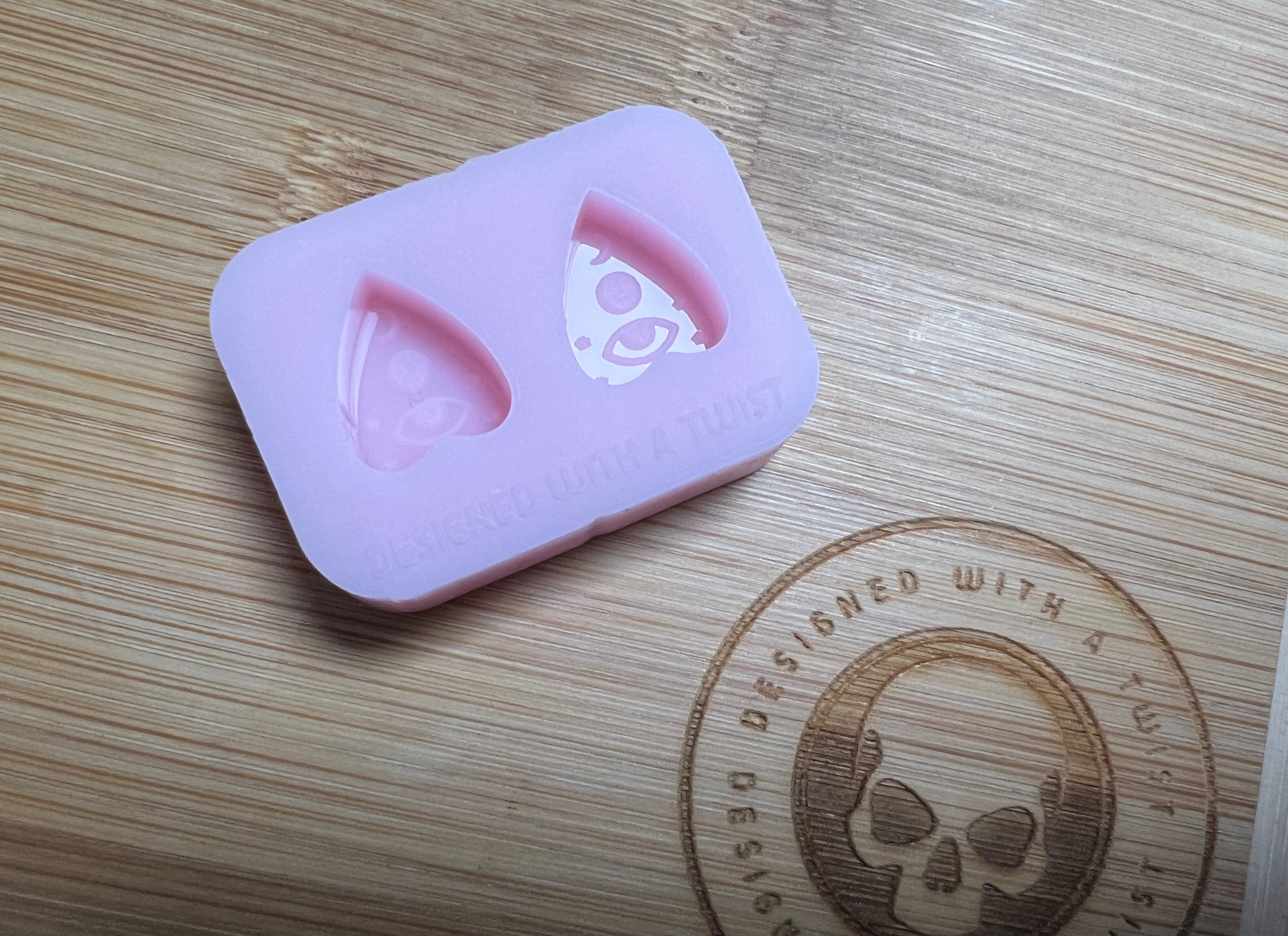 Mini Planchette Stud Earring Silicone Mold - Designed with a Twist - Top quality silicone molds made in the UK.