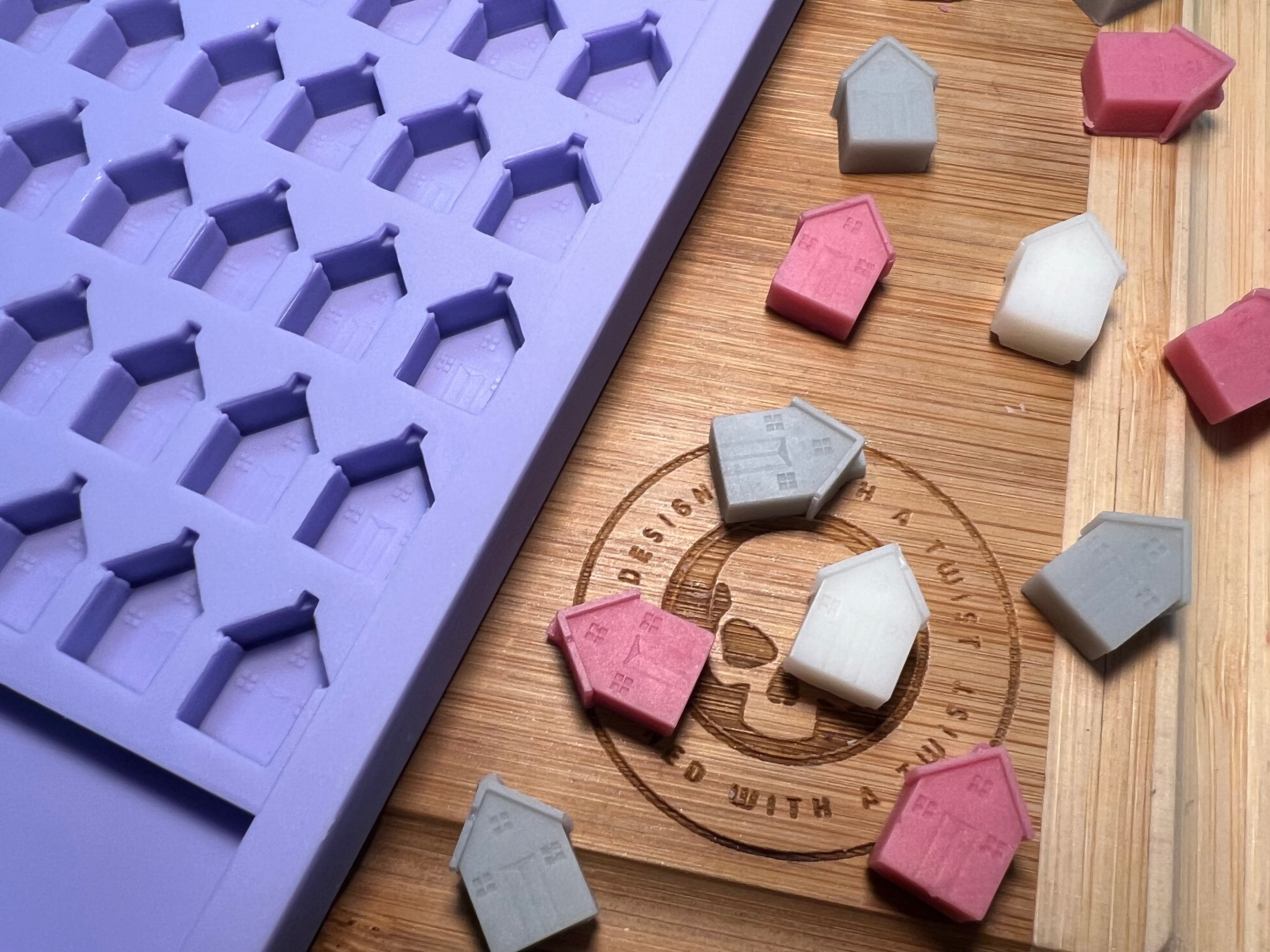 3D House Scrape n Scoop Wax Silicone Mold - Designed with a Twist - Top quality silicone molds made in the UK.